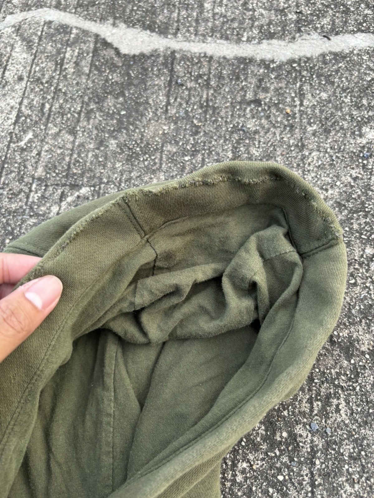 Nike Vintage Nike Logo Green Army Hoodie Size US XL / EU 56 / 4 - 16 Thumbnail