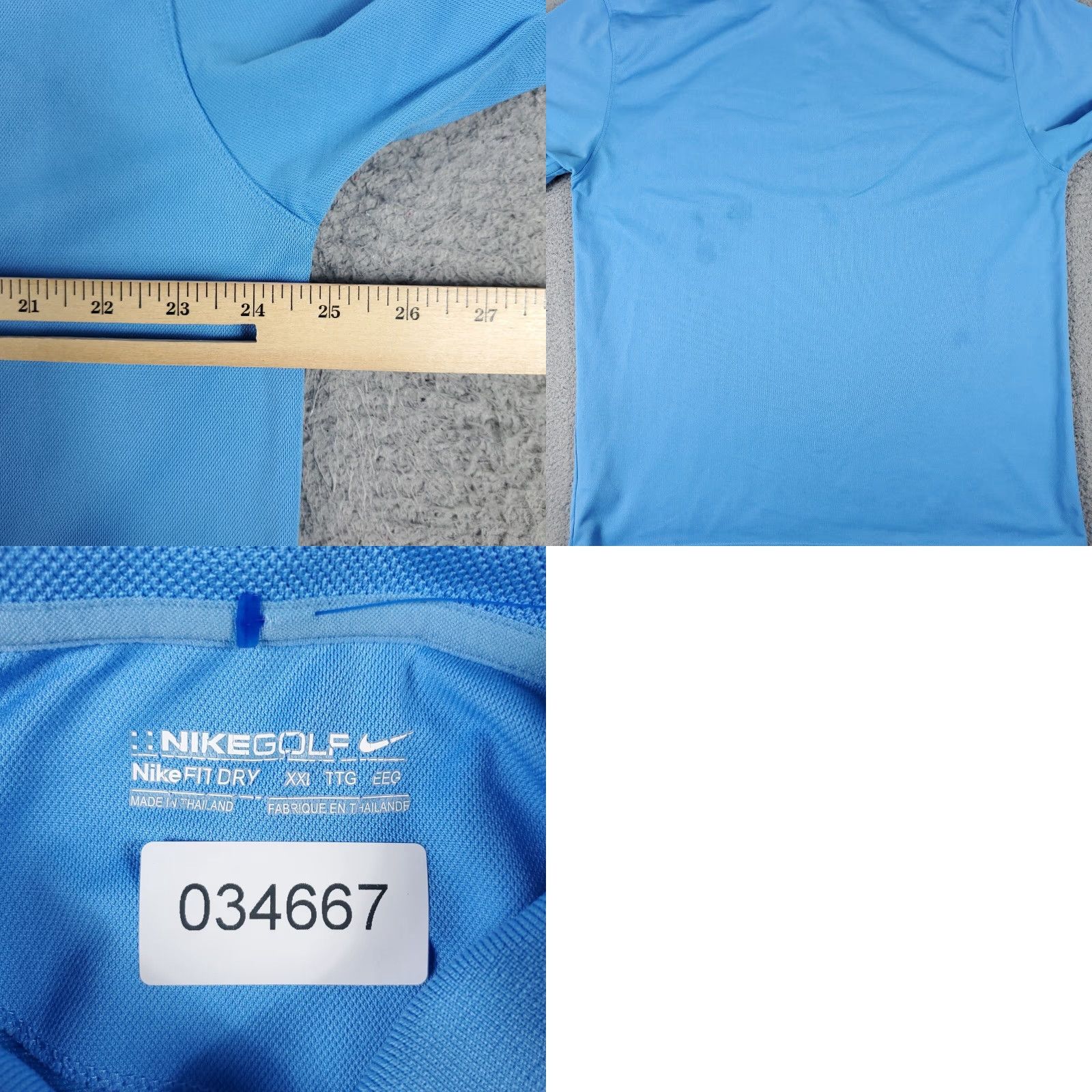 Nike Nike Polo Shirt Mens Size 2XL Blue Dri Fit Golf Casual Short Sleeve STAINED Size US XXL / EU 58 / 5 - 8 Thumbnail