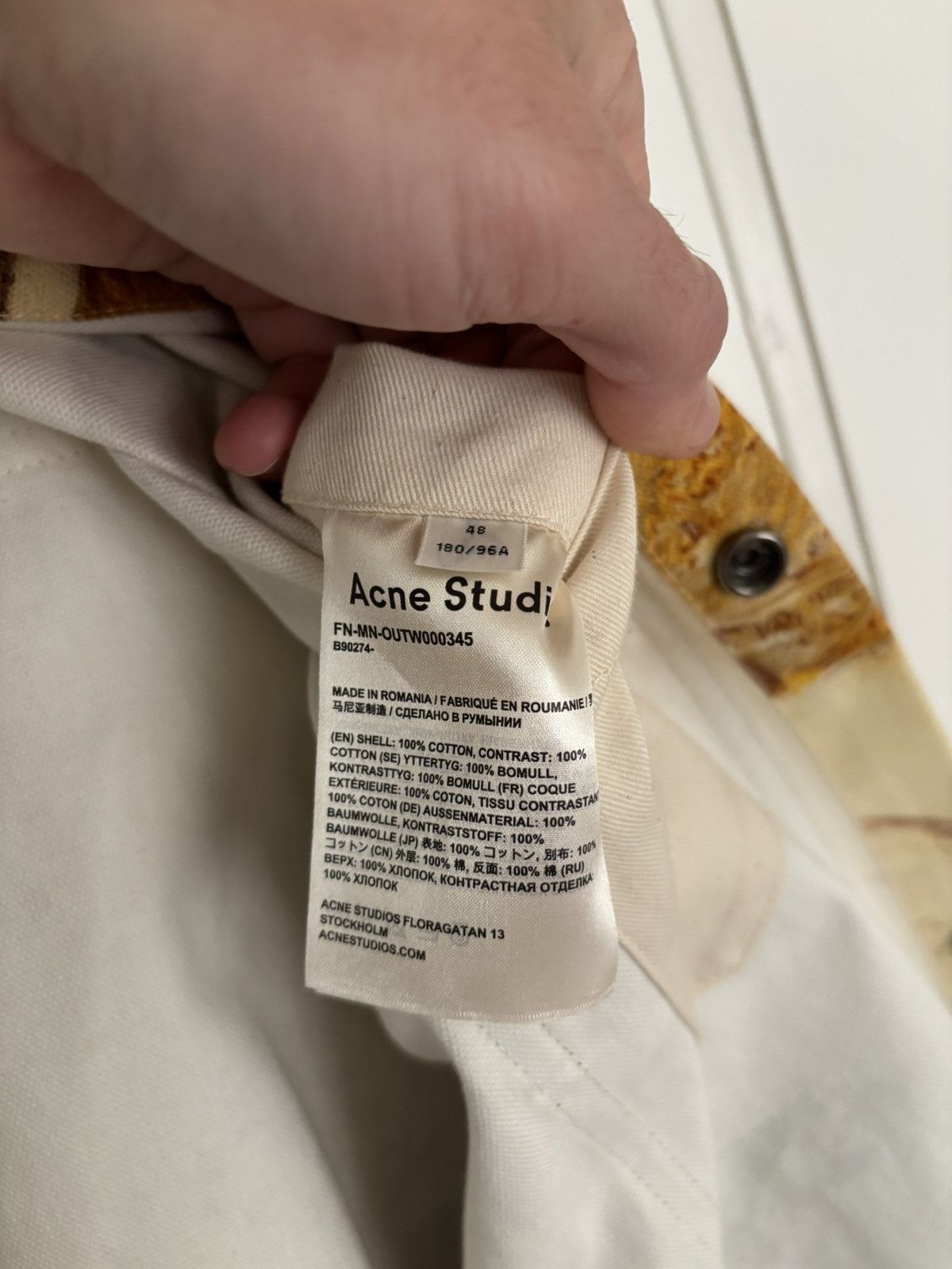 Acne Studios Acne Studios Horse-print Cotton Shirt Jacket Size US M / EU 48-50 / 2 - 5 Thumbnail