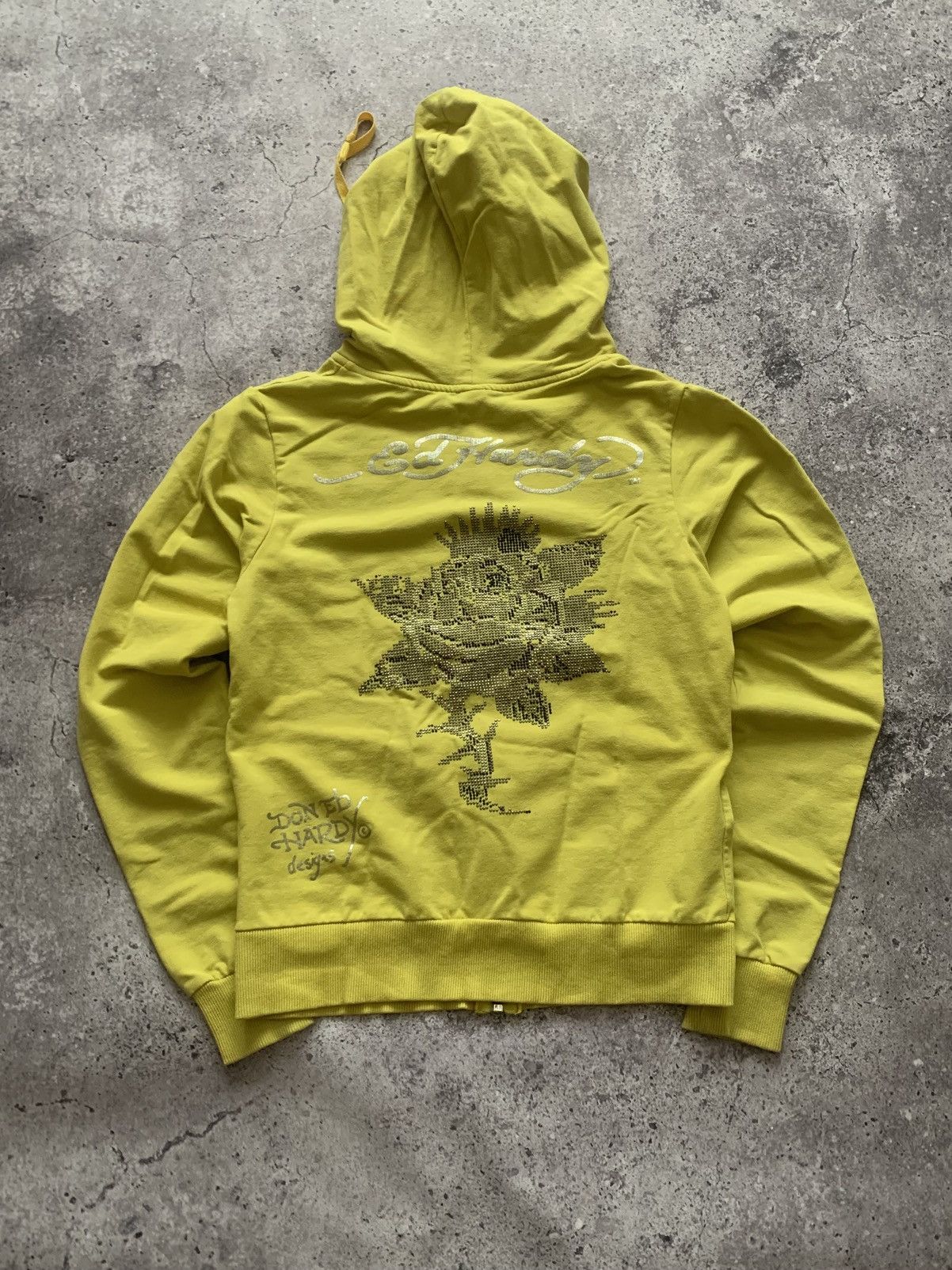 Ed Hardy 🔥ED HARDY Y2K ZIP UP HOODIE Size S / US 4 / IT 40 - 1 Thumbnail