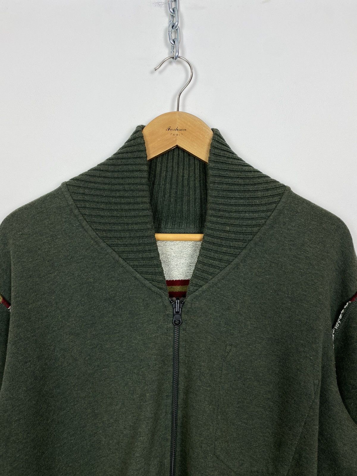 Diesel Vintage Diesel Full Zip Long Sleeve Hoodie Size XL Top Green Size US XL / EU 56 / 4 - 2 Thumbnail