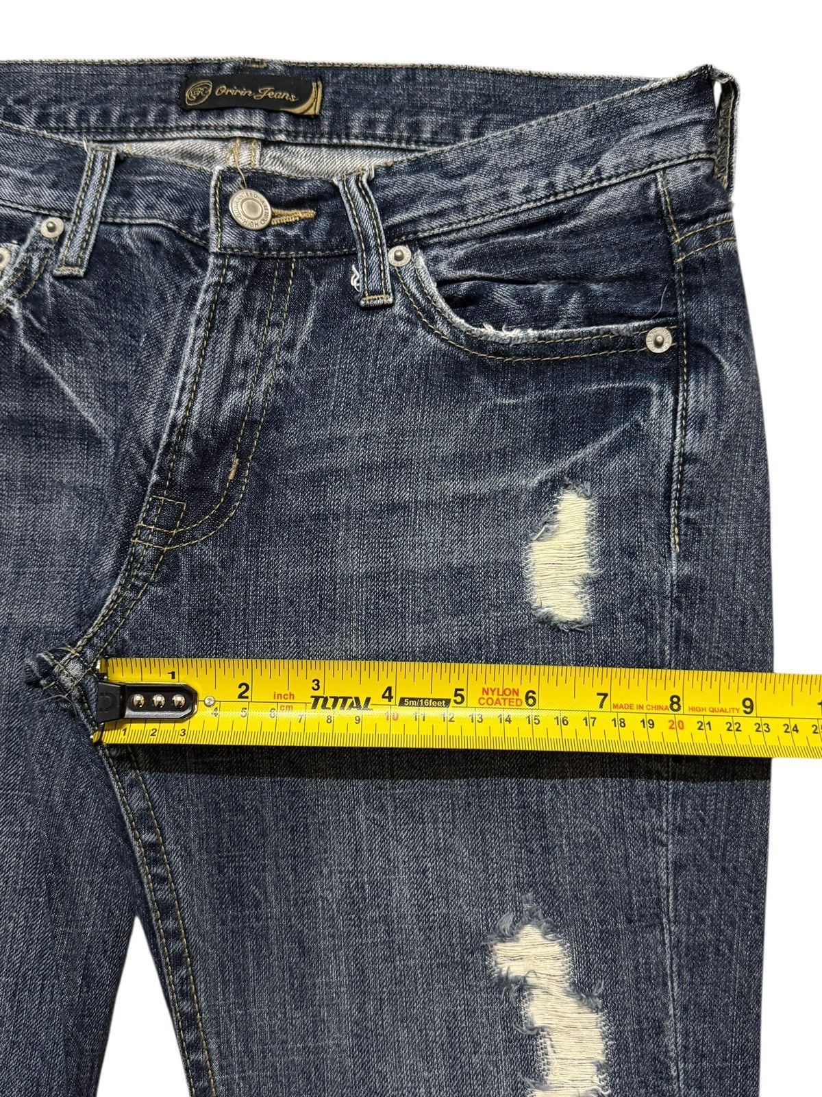 If Six Was Nine Vintage 90s Japanese Brand Faded Distressed Wide Leg Flared Size US 28 / EU 44 - 12 Thumbnail