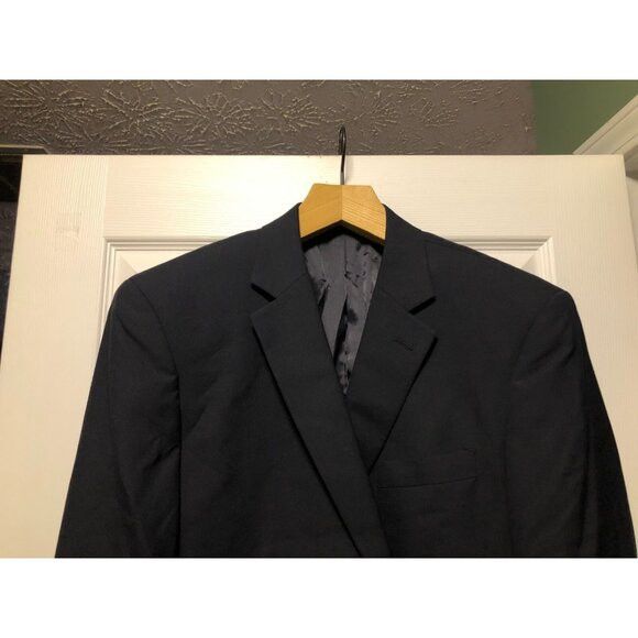Michael Kors michael kors men's black 100%wool sport coat blazer 44R Size 44R - 2 Thumbnail