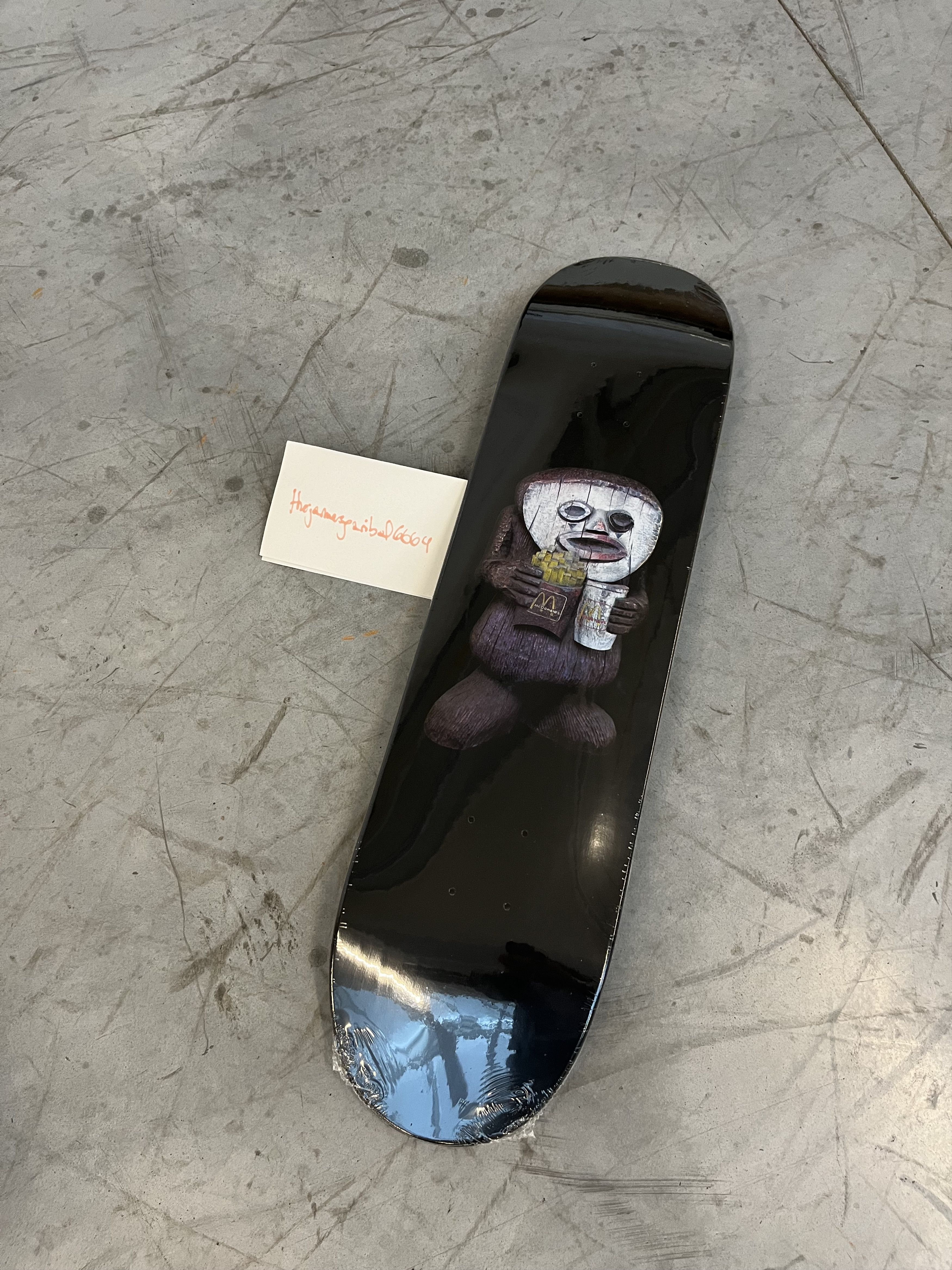 image of Chapman Brothers For Supreme, 1 Deck "mccheesus" in Black, Men's