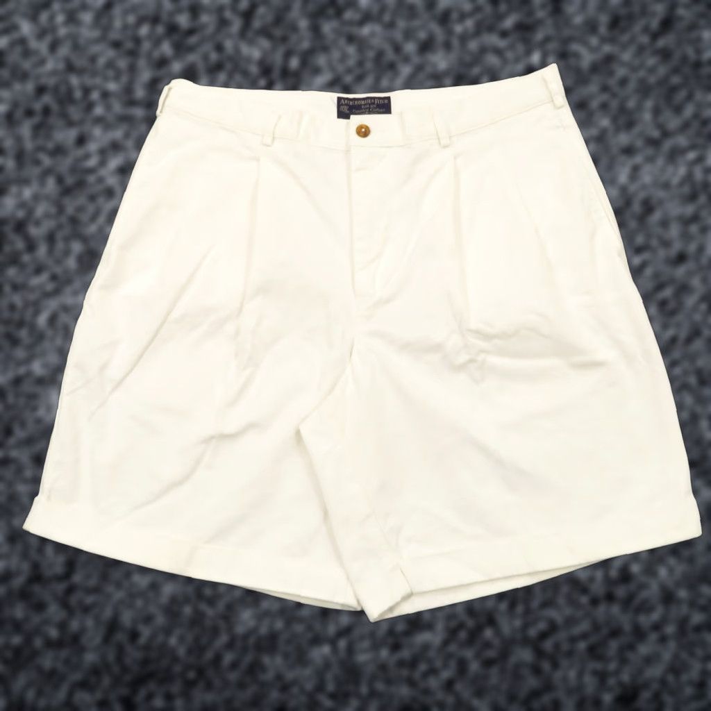Abercrombie & Fitch VINTAGE Abercrombie & Fitch Shorts Men 36 Pleated 8" Twill Preppy Baggy Hong Kong Size US 36 / EU 52 - 1 Thumbnail