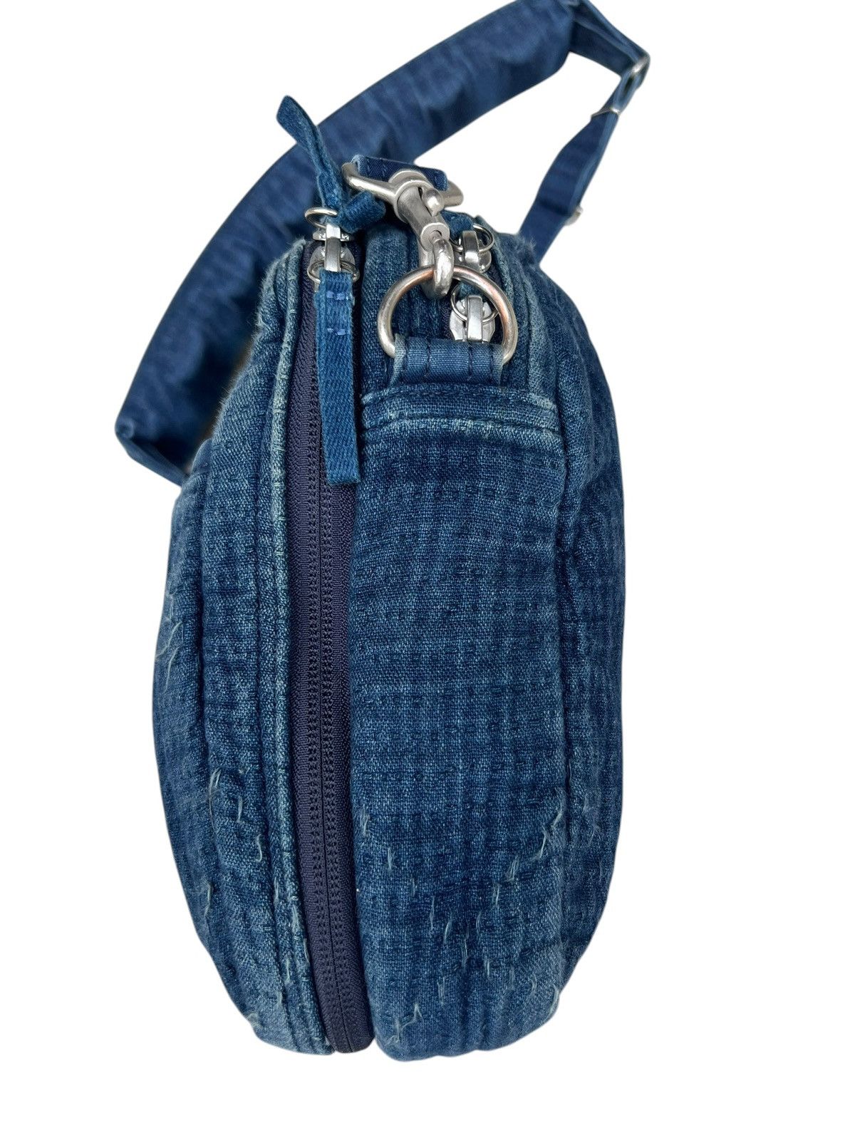 Porter Classic Porter Classic X Muatsu Fade Indigo Newton Sashiko Sling Bag Size ONE SIZE - 10 Thumbnail