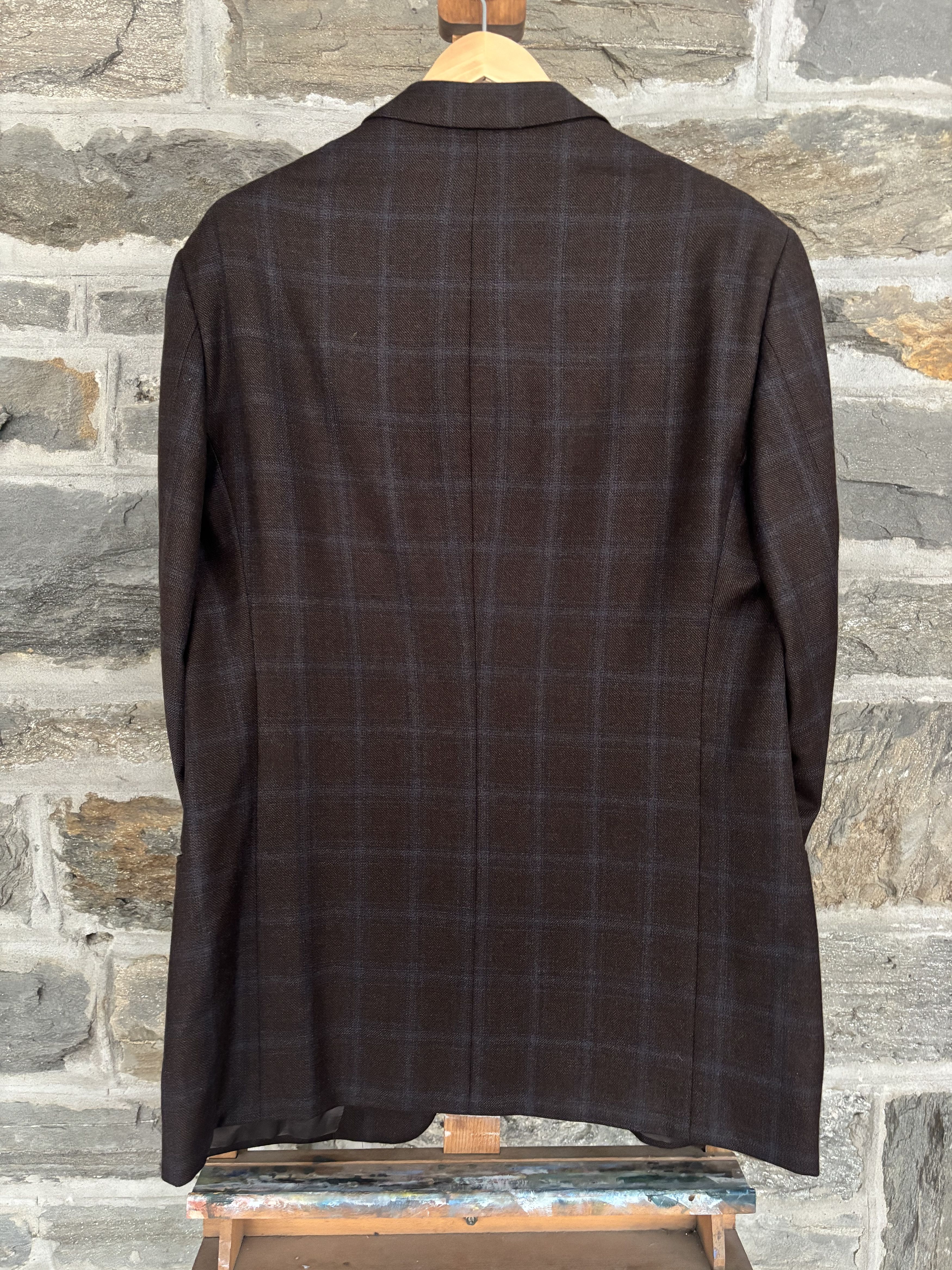 Armani Collezioni Armani x Neiman Marcus Windowpane Sport Coat Size 44R - 2 Thumbnail