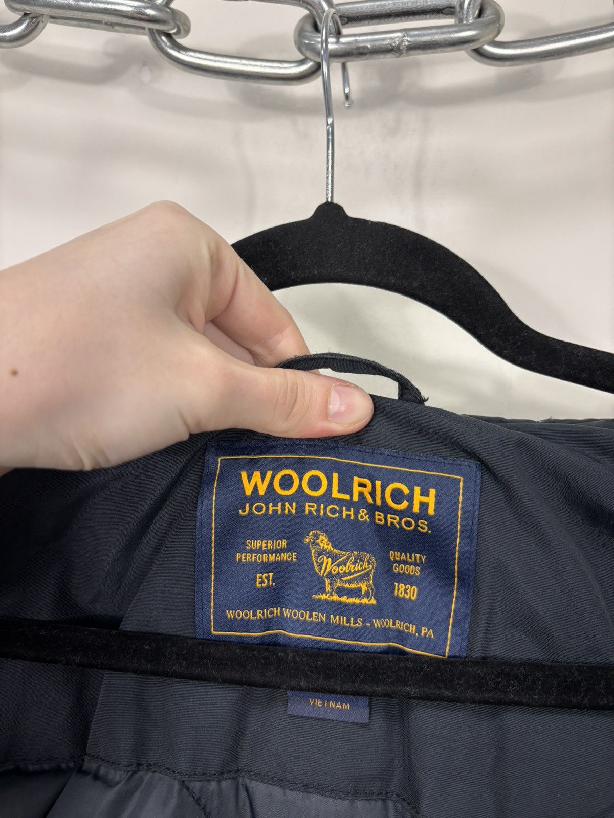 Woolrich Woolen Mills Woolrich Women’s Arctic Parka In Ramar Cloth Navy Blue Coat Size XS / US 0-2 / IT 36-38 - 13 Thumbnail