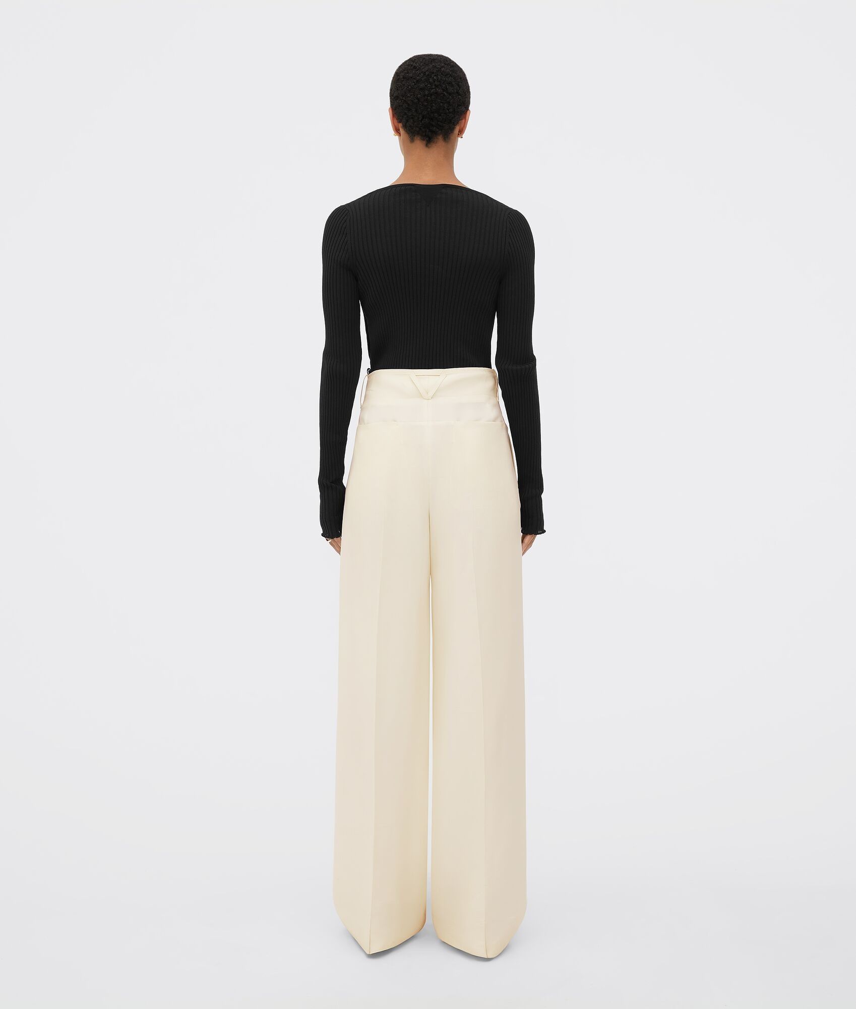Bottega Veneta o1n1vont1224 Trouser in Sea Salt Size 26" / US 2 / IT 38 - 3 Thumbnail