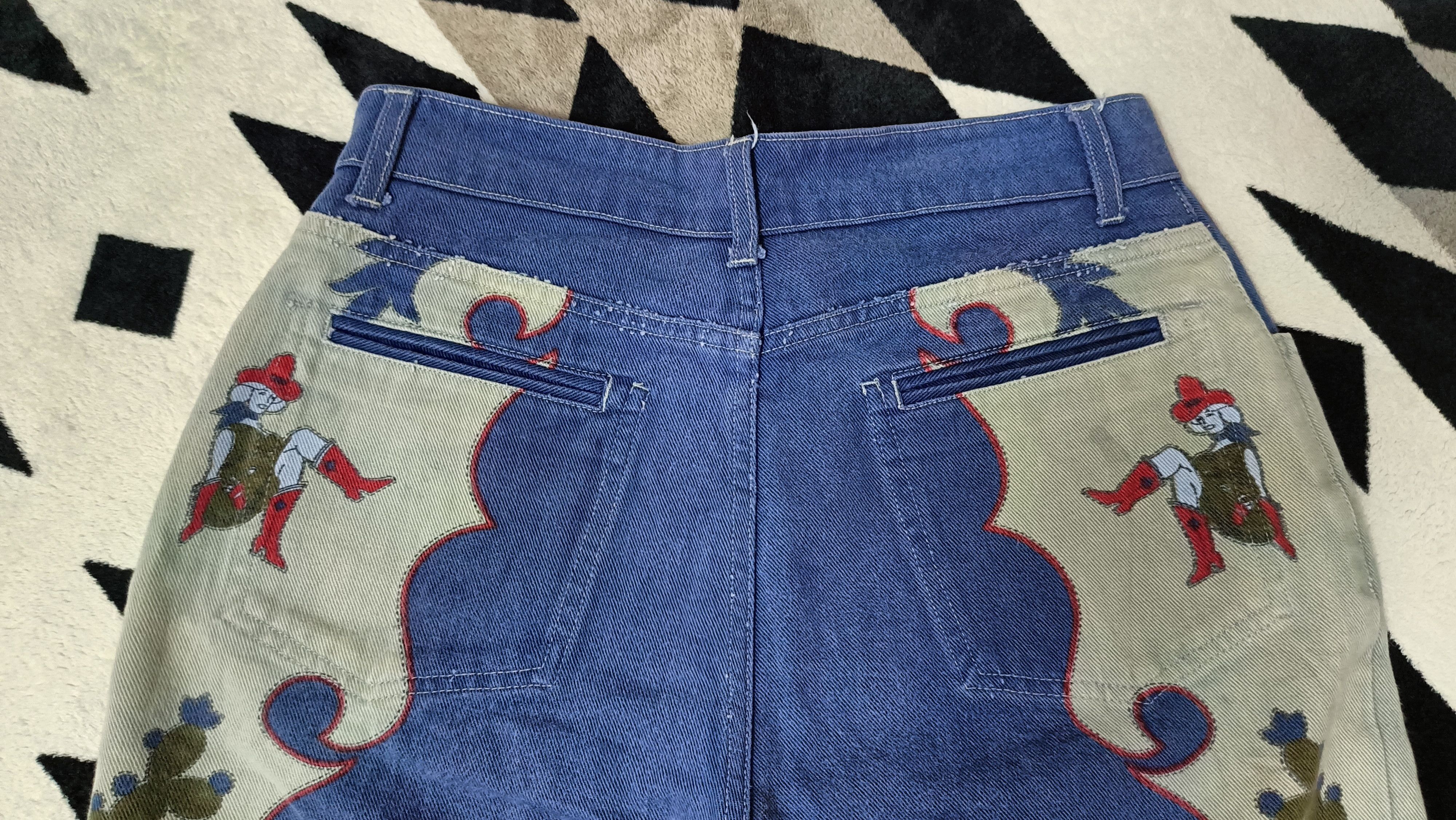 Fendi 🔥🔥Rare 90s Fendissime Cowboy Jeans Size 29" - 4 Thumbnail