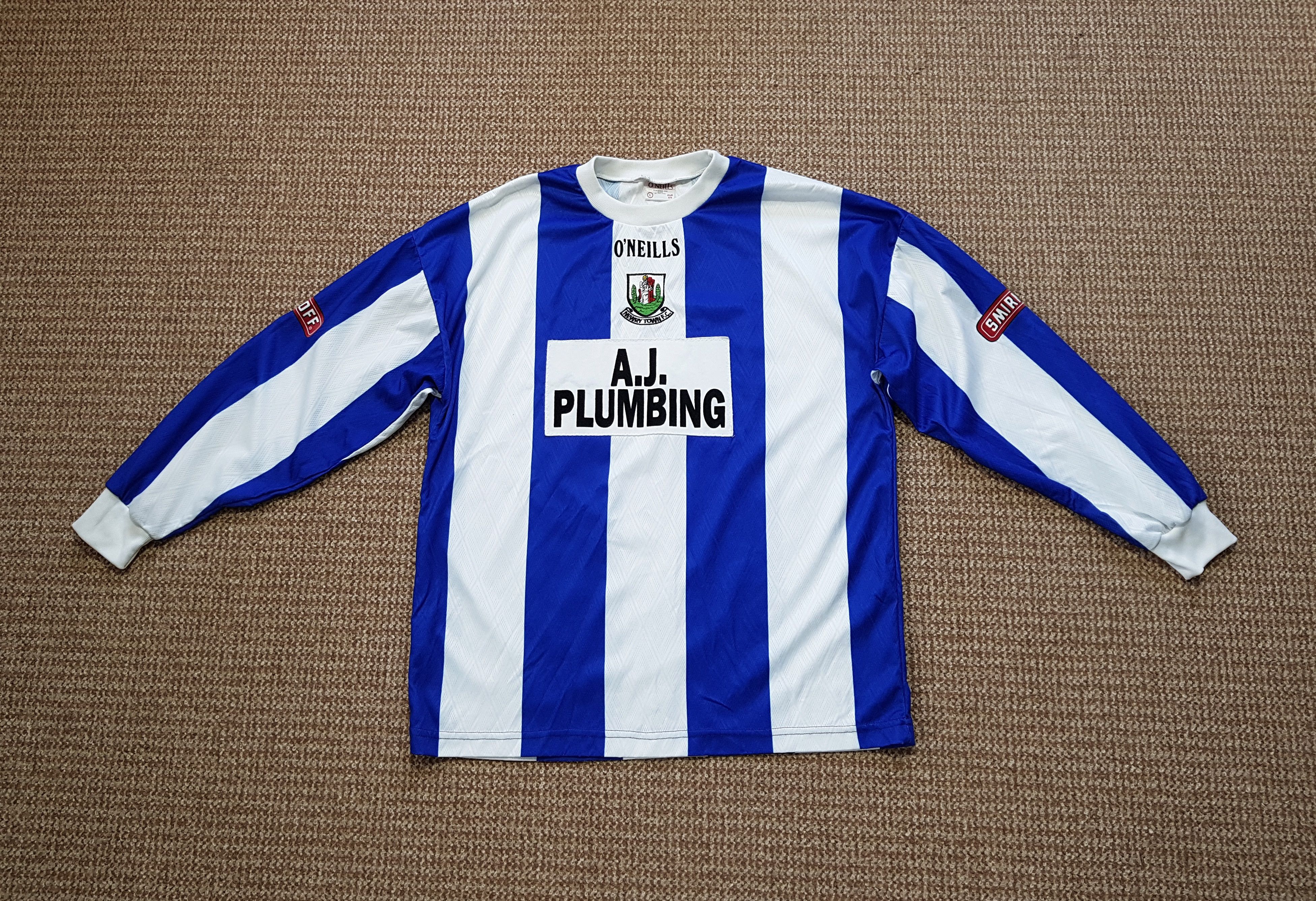 O'Neills Newry City O'Neills 1999-00 Vintage Football Soccer Jersey Size US L / EU 52-54 / 3 - 1 Thumbnail