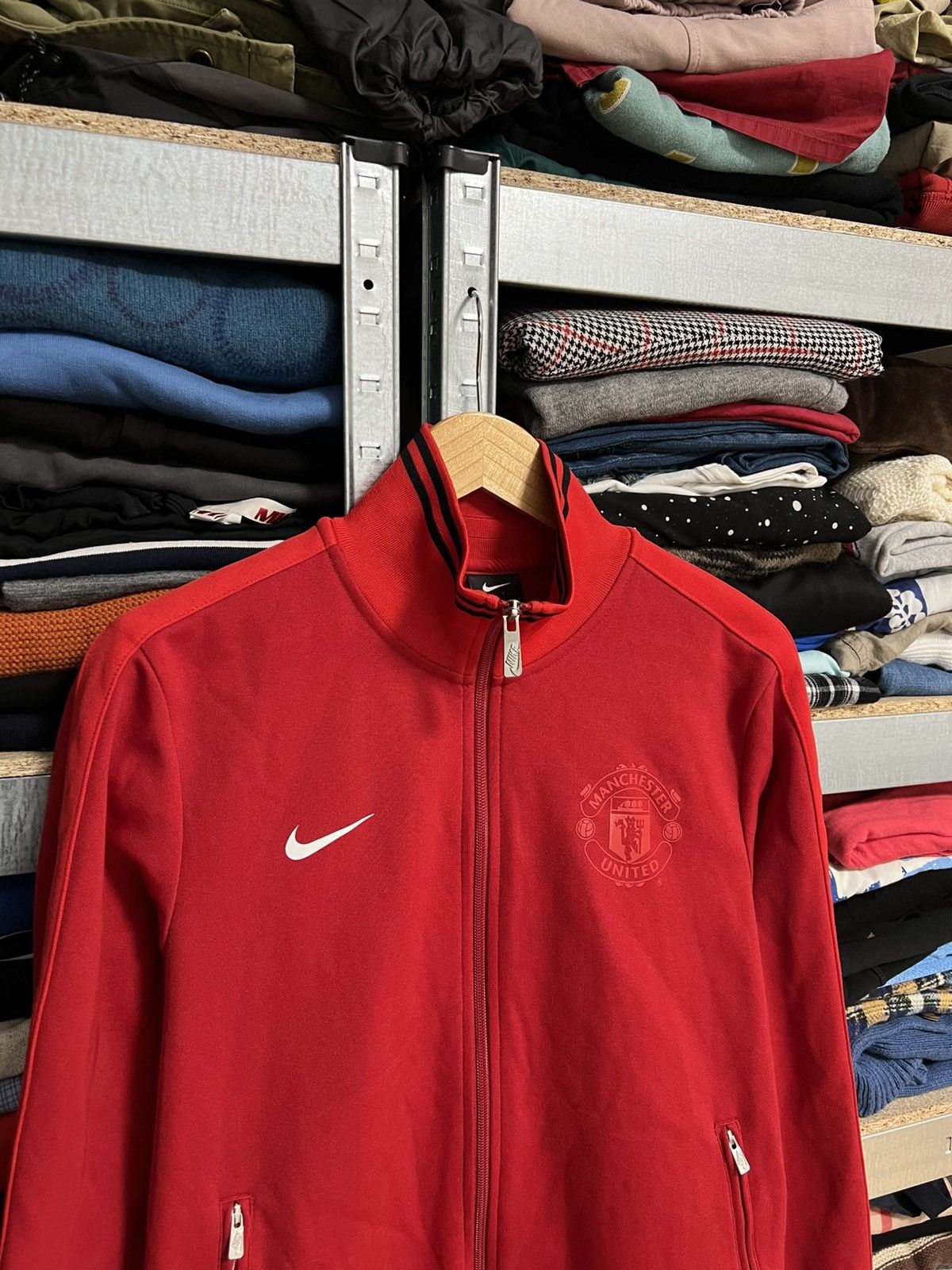 Nike Nike Manchester United 2012 Football Soccer Track Top Jacket Size US M / EU 48-50 / 2 - 2 Thumbnail