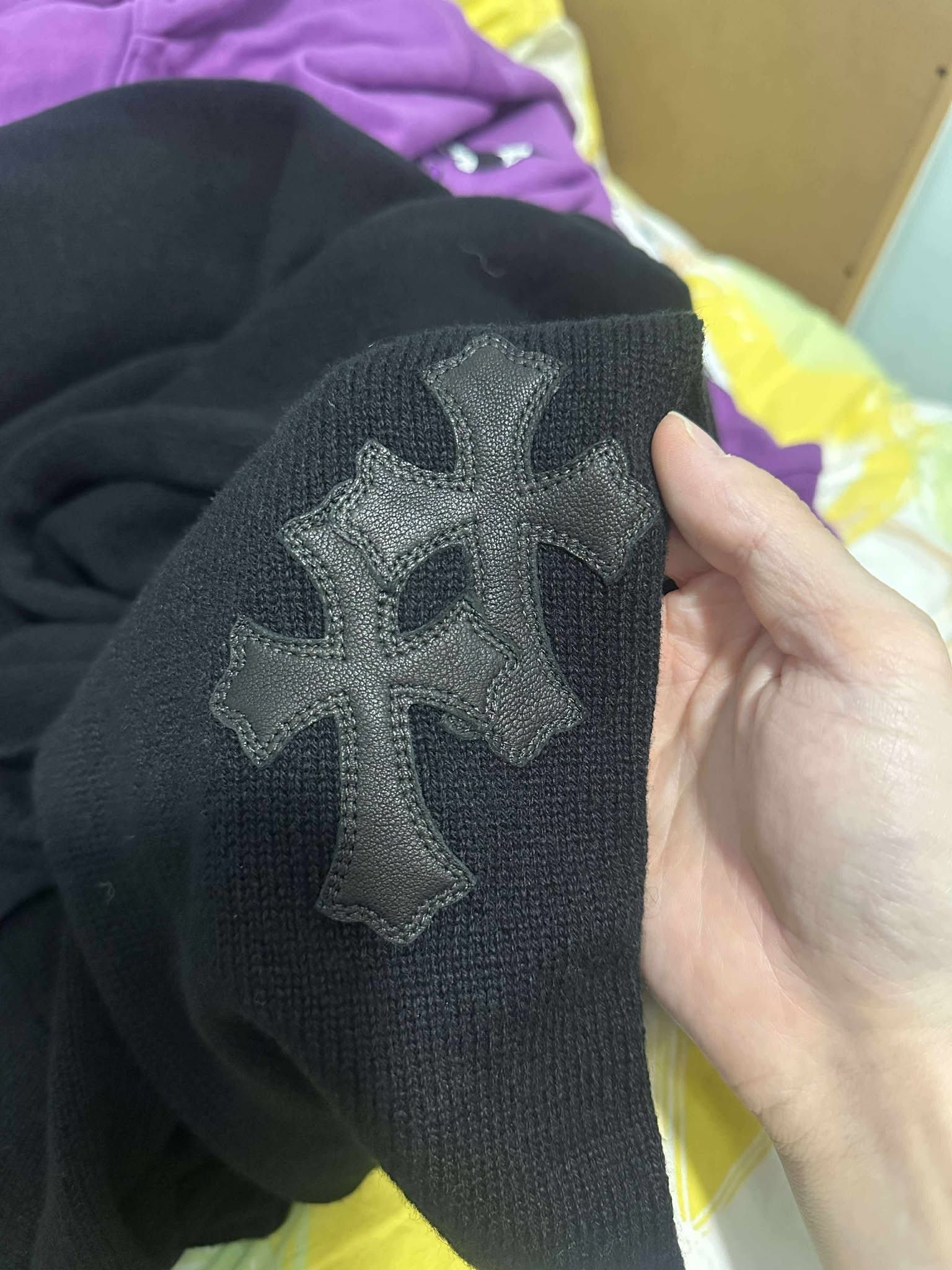 Chrome Hearts Cashmere Cross Patch Hoodie Size US M / EU 48-50 / 2 - 3 Thumbnail