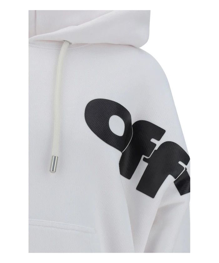 Off-White o1s22i1n1124 Oversized Hoodie in White Size US L / EU 52-54 / 3 - 3 Thumbnail