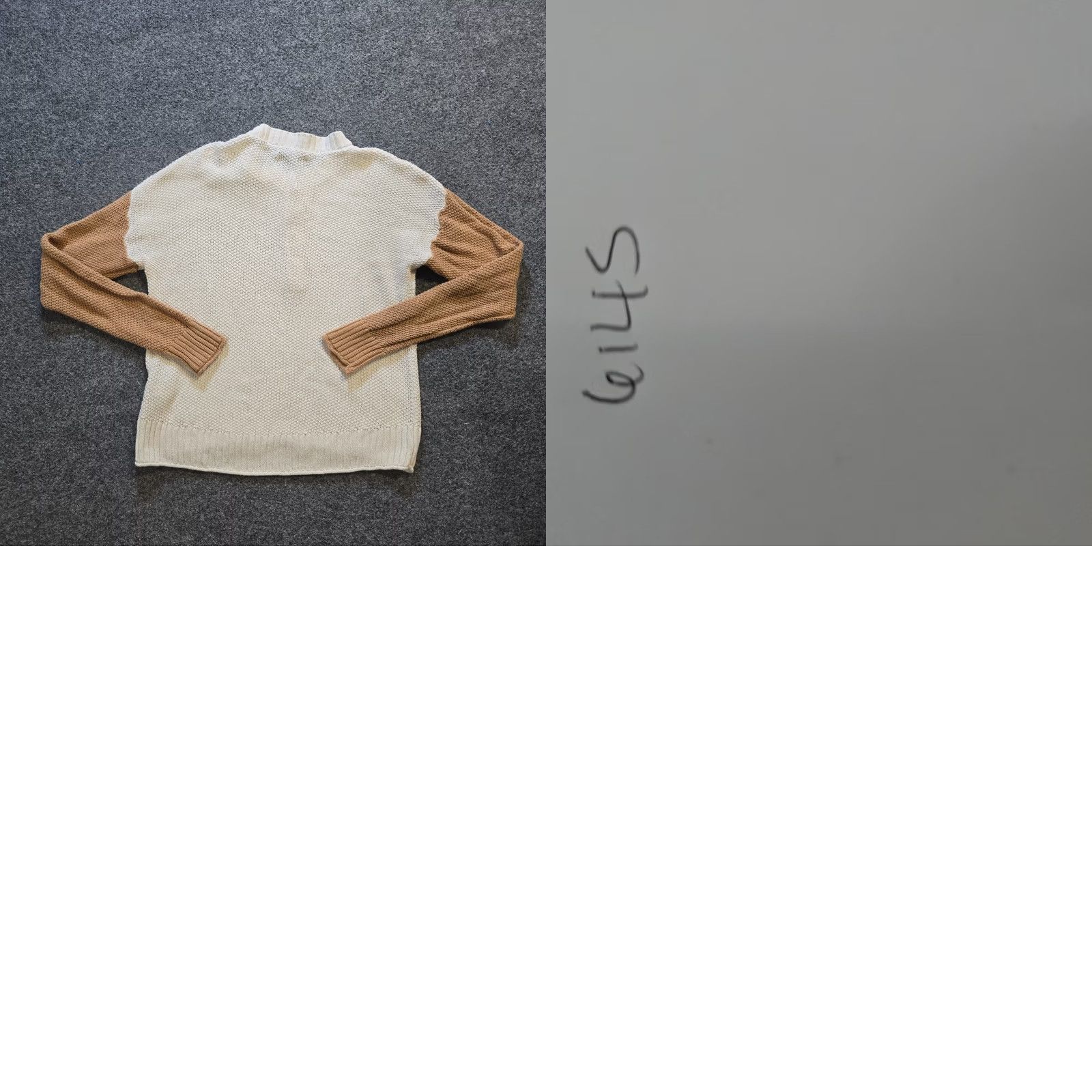 American Eagle Outfitters American Eagle Sweater Womens XS Beige Henley Colorblock Capsule Casual Shirt Size XS / US 0-2 / IT 36-38 - 8 Thumbnail