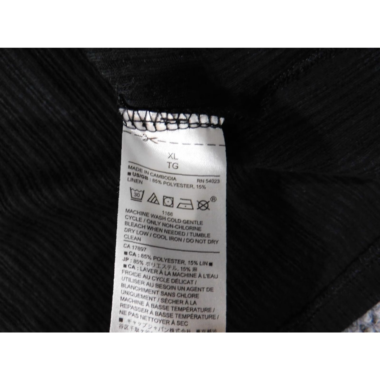 Banana Republic Banana Republic Blouse Shirt Women XL Black Pullover Linen Polyester Casual Classic Stretch Regular Size XL / US 12-14 / IT 48-50 - 6 Thumbnail