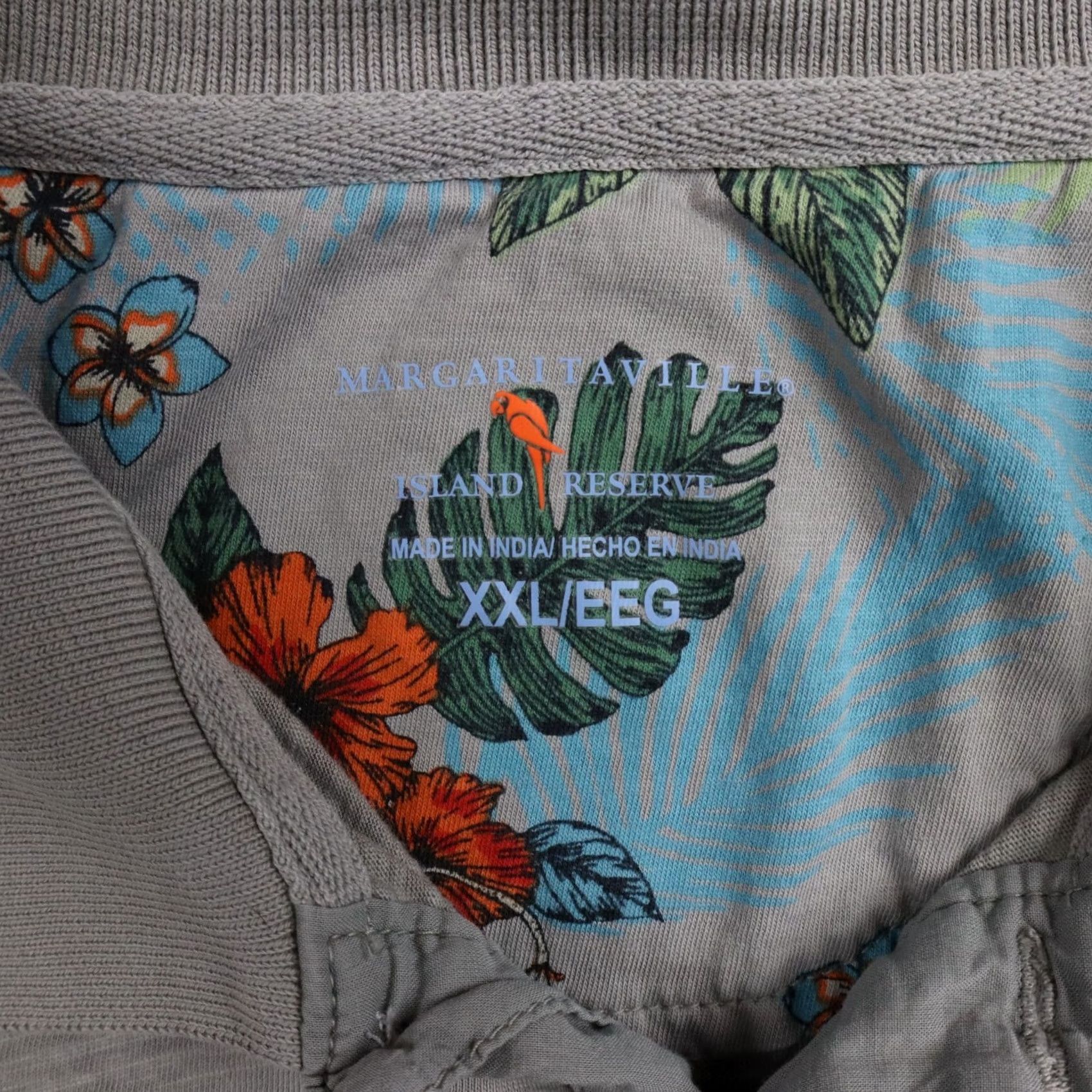 Vintage Margaritaville Polo Shirt Mens 2XL XXL Golf Resort Casual Gray Short Sleeve Shirt Size US XXL / EU 58 / 5 - 3 Thumbnail