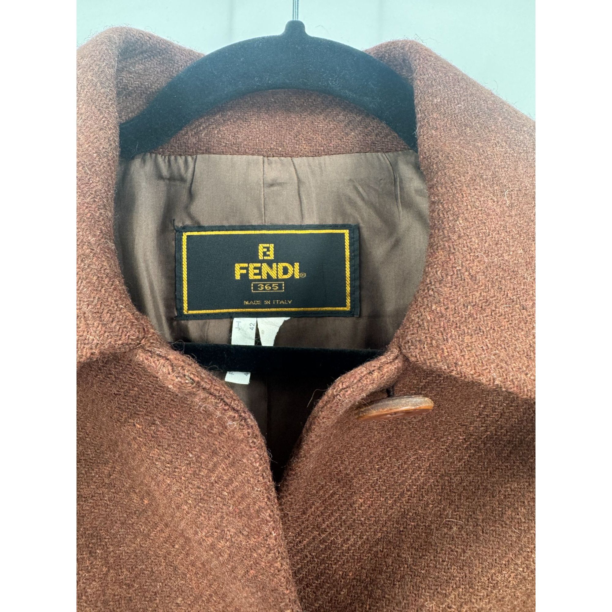 Fendi Fendi Vintage Wool Short Coat Size M / US 6-8 / IT 42-44 - 7 Thumbnail
