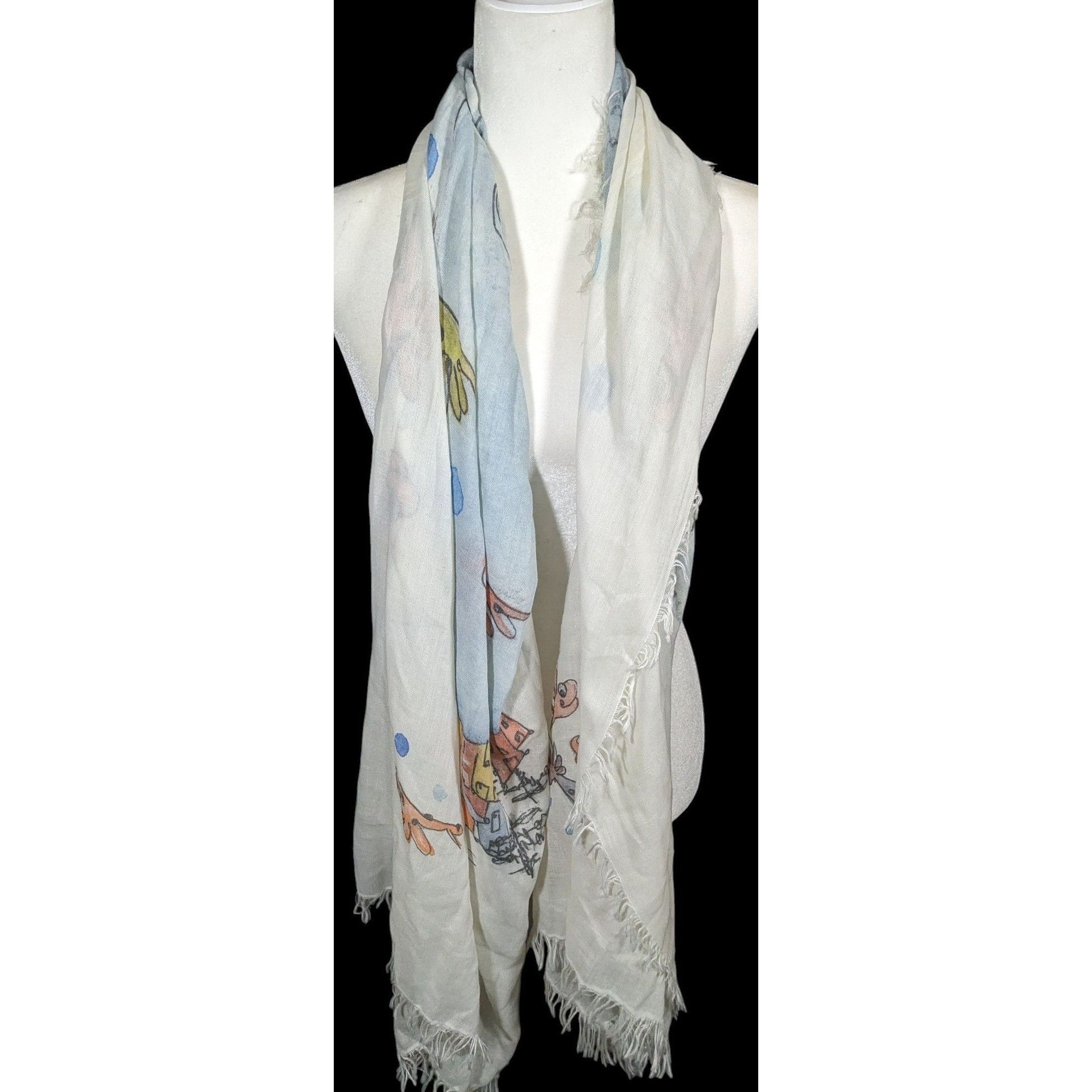 Other Whimsical Italian "The Sea Ends Where The Sky Begins" Art Sc Size ONE SIZE - 8 Thumbnail