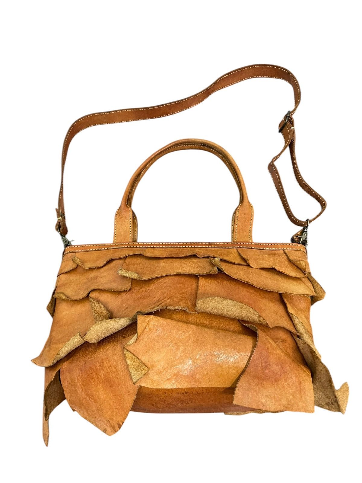 Genuine Leather Full Leather Patina Peaks Peak Japan Tote Shoulder Bag 1🟩7 Size ONE SIZE - 7 Thumbnail