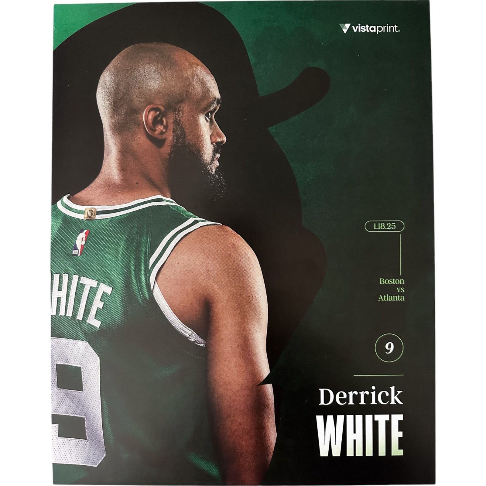 NBA Boston Celtics v Atlanta Hawks 1/18/25 Lineup Poster Size ONE SIZE - 1 Thumbnail