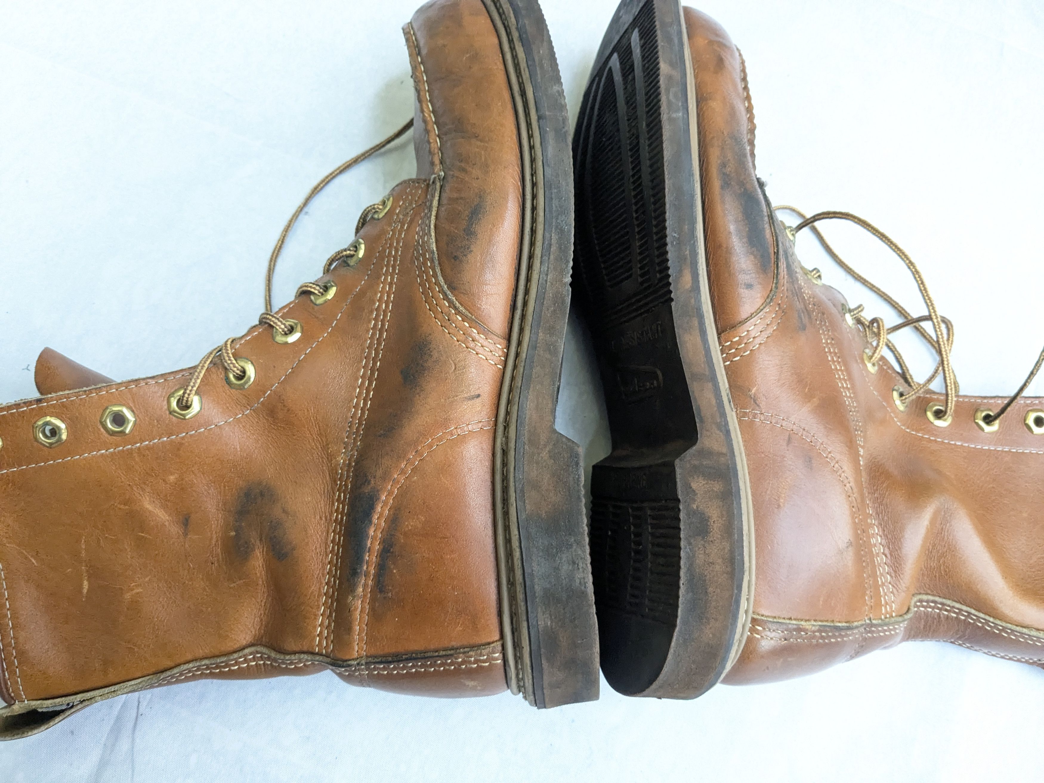 Vintage Vintage Combat Boots 9.5 Brown Leather Moc Toe Size US 9.5 / EU 42-43 - 10 Thumbnail