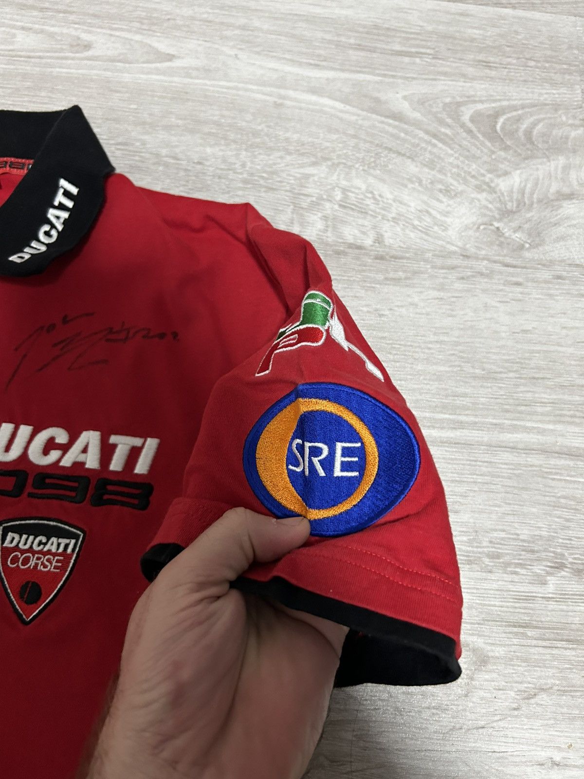 Ducati Vintage Ducati Racing Polo Tshirt 1098 Glinth Enterprises Size US M / EU 48-50 / 2 - 7 Thumbnail