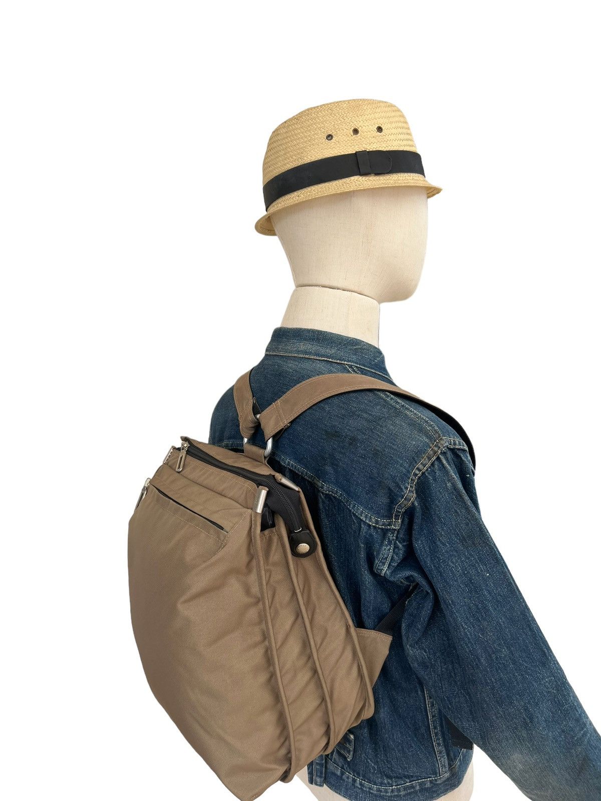 image of Bag x Vintage Sazaby Japan Olive Green Backpack, Men's