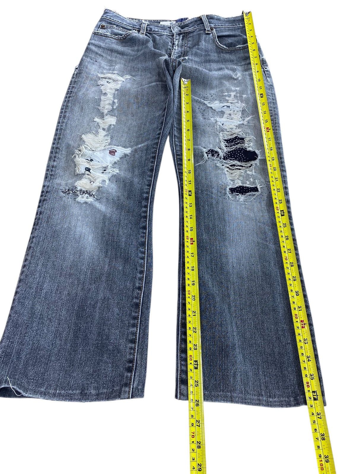 Gap Gap Distressed Ripped With Patchwork Style Flare Jeans Size US 30 / EU 46 - 6 Thumbnail