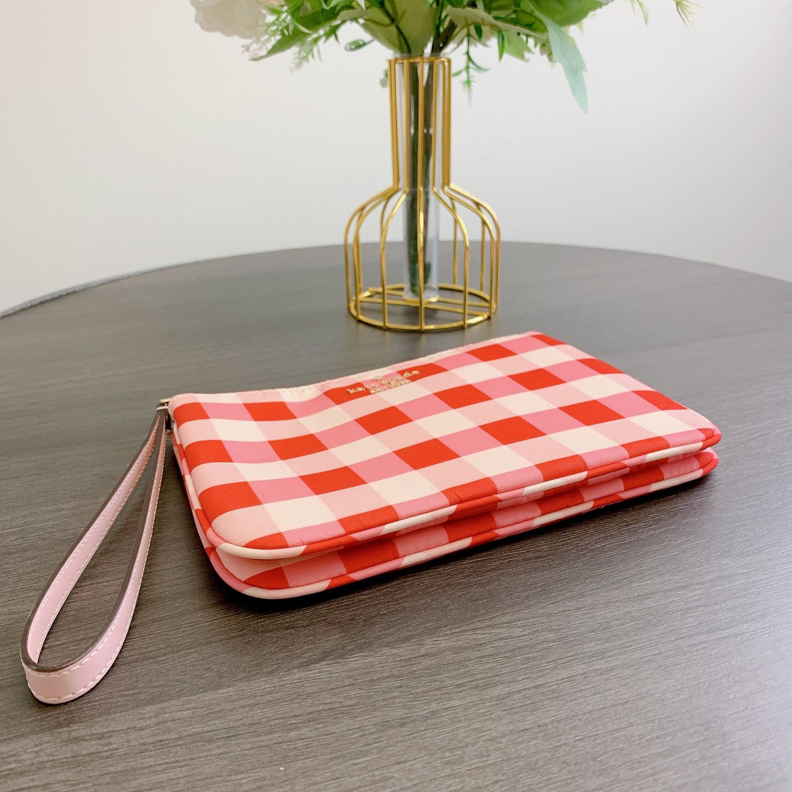 Kate Spade Kate Spade KG604 Chelsea Gingham Medium Wristlet Size ONE SIZE - 3 Thumbnail
