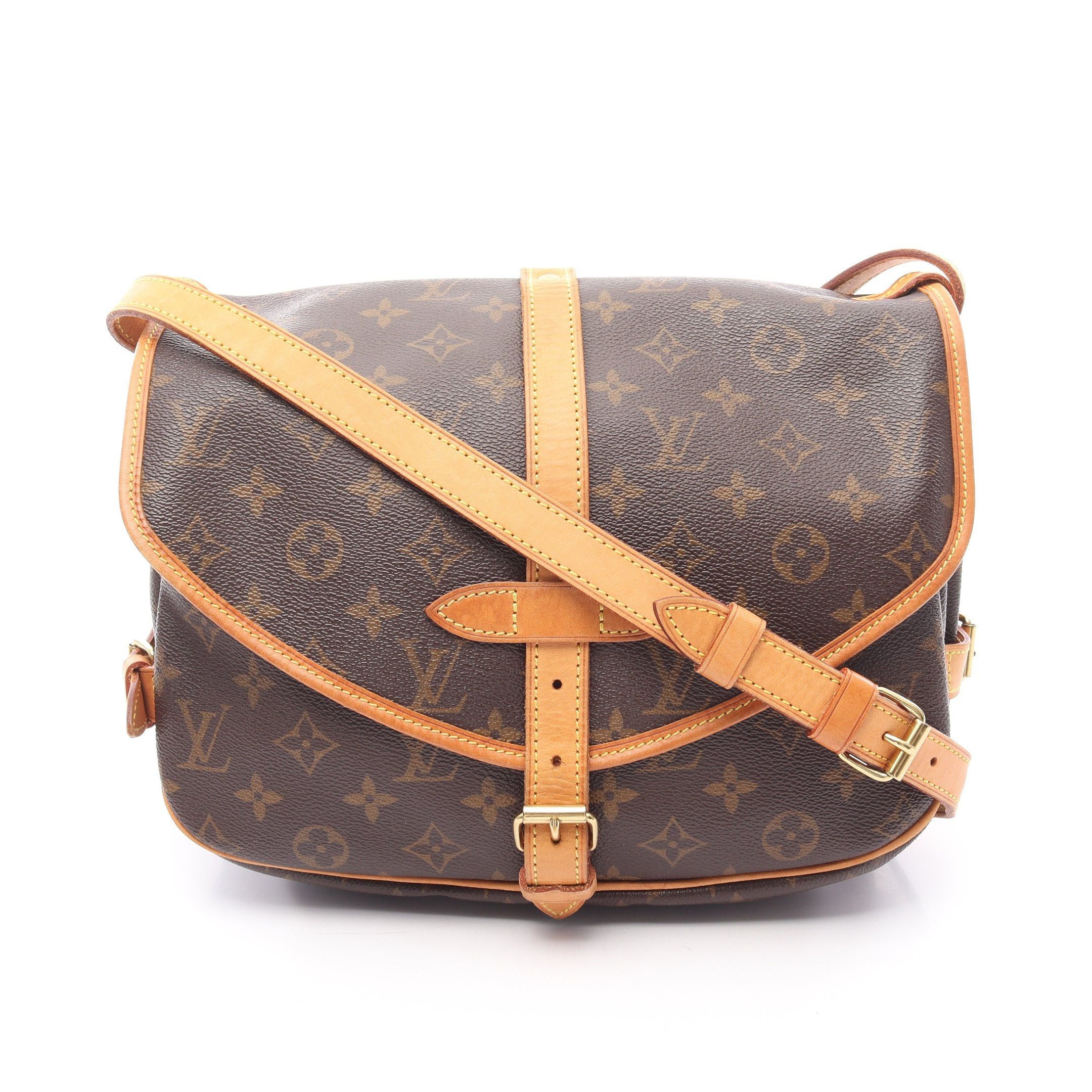 Louis Vuitton Louis Vuitton Saumur 30 Monogram Shoulder Bag Leather Brown Size ONE SIZE - 1 Thumbnail