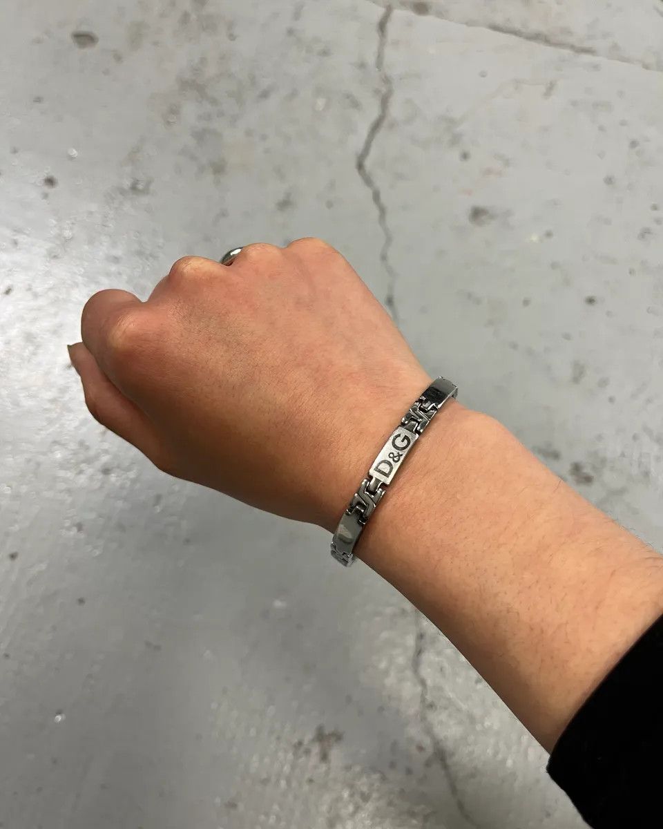 AW2007 Dolce & Gabbana Grey Metal Link Bracelet