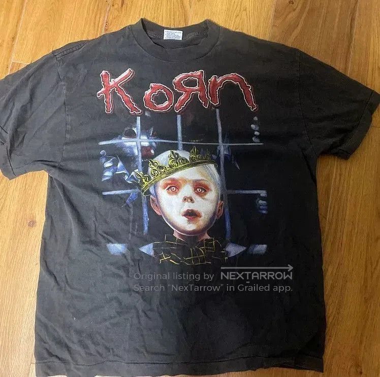 Vintage 90s Vintage Korn Band T-Shirt. Size US M / EU 48-50 / 2 - 1 Thumbnail