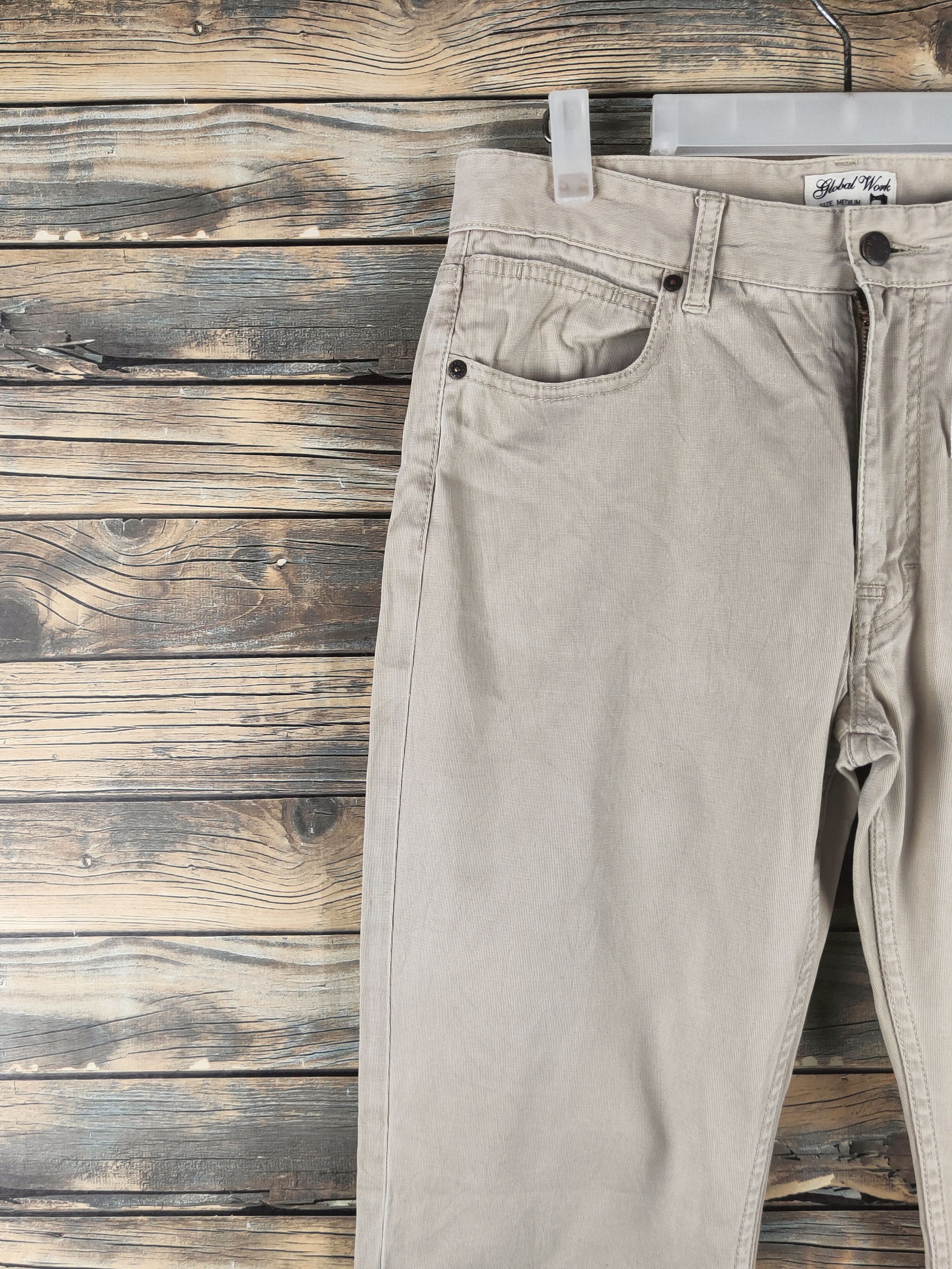 Global Work DL Global Work Ivory Multipocket Casual Pants #46-334 Size US 31 - 3 Thumbnail