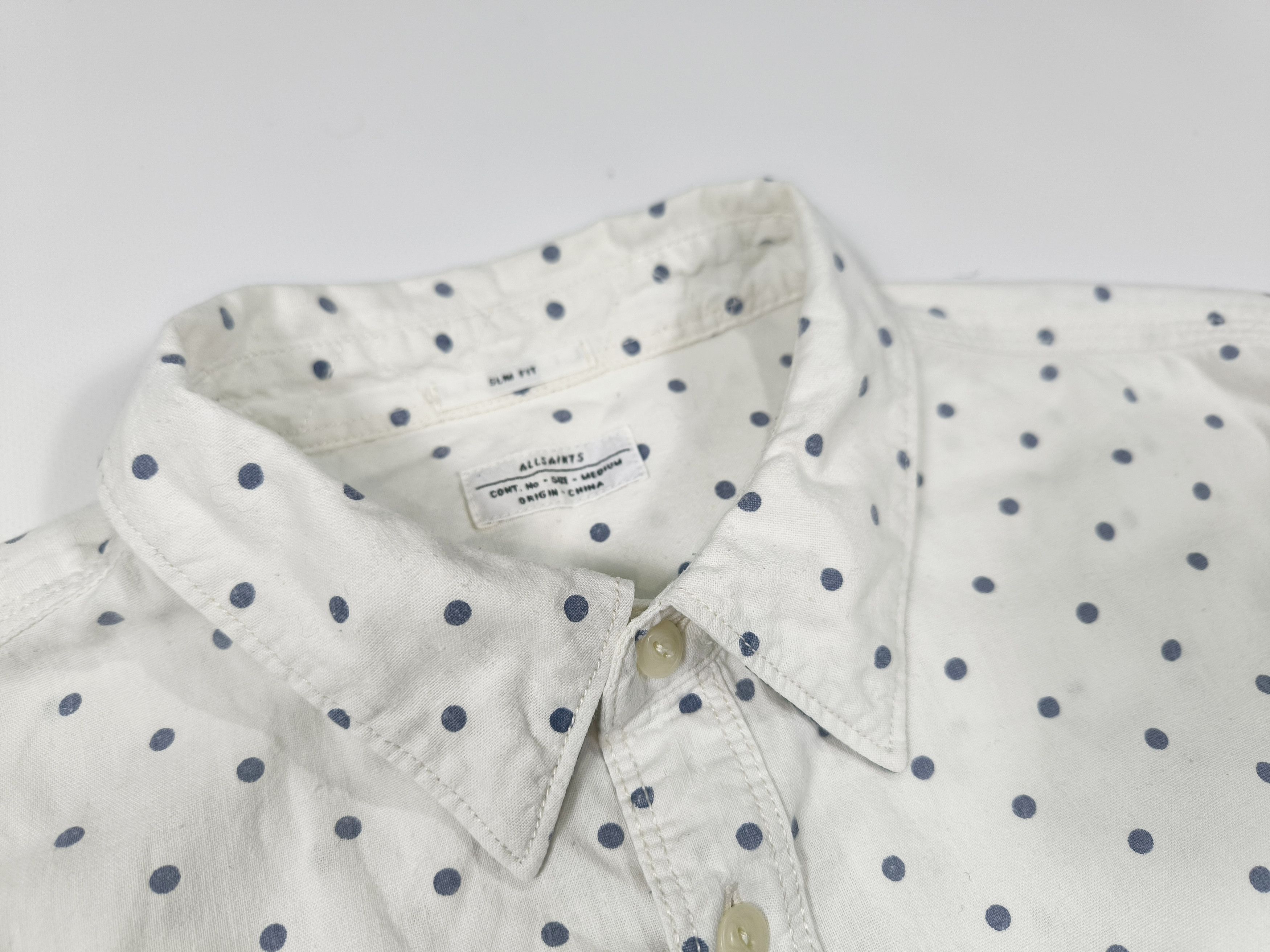 Allsaints AllSaints Coolidge Polka Dot Cotton Shirt Size M Size US M / EU 48-50 / 2 - 5 Thumbnail