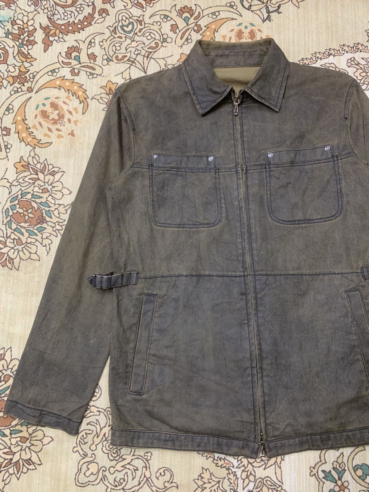 Issey Miyake ISSEY MIYAKE TETE HOMME JEANS JACKET Size US L / EU 52-54 / 3 - 3 Thumbnail