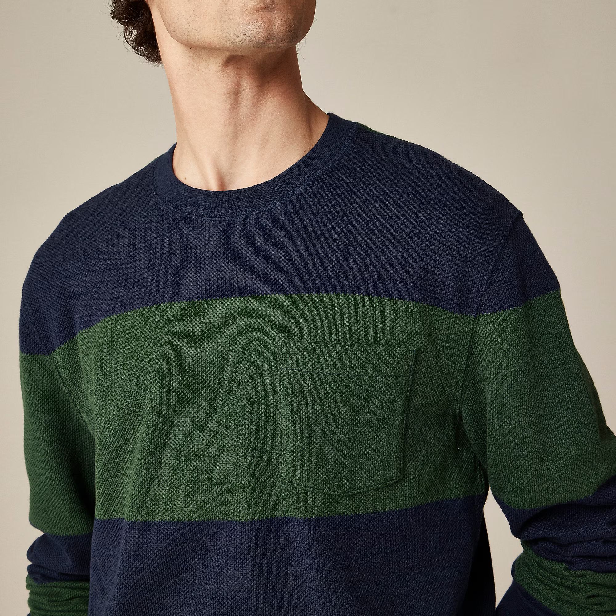 J.Crew J. Crew Macropiqué Cotton Stripe Woven Top Size US M / EU 48-50 / 2 - 6 Thumbnail