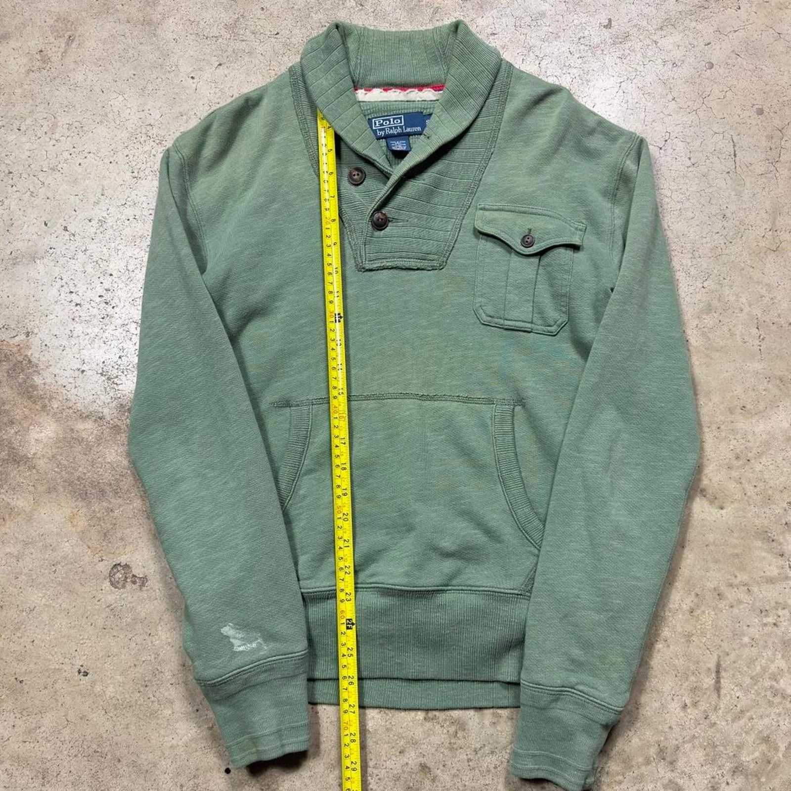 Japanese Brand × Polo Ralph Lauren Polo Ralph Lauren Military Green Streetwear Sweater Cardigan Size US M / EU 48-50 / 2 - 5 Thumbnail