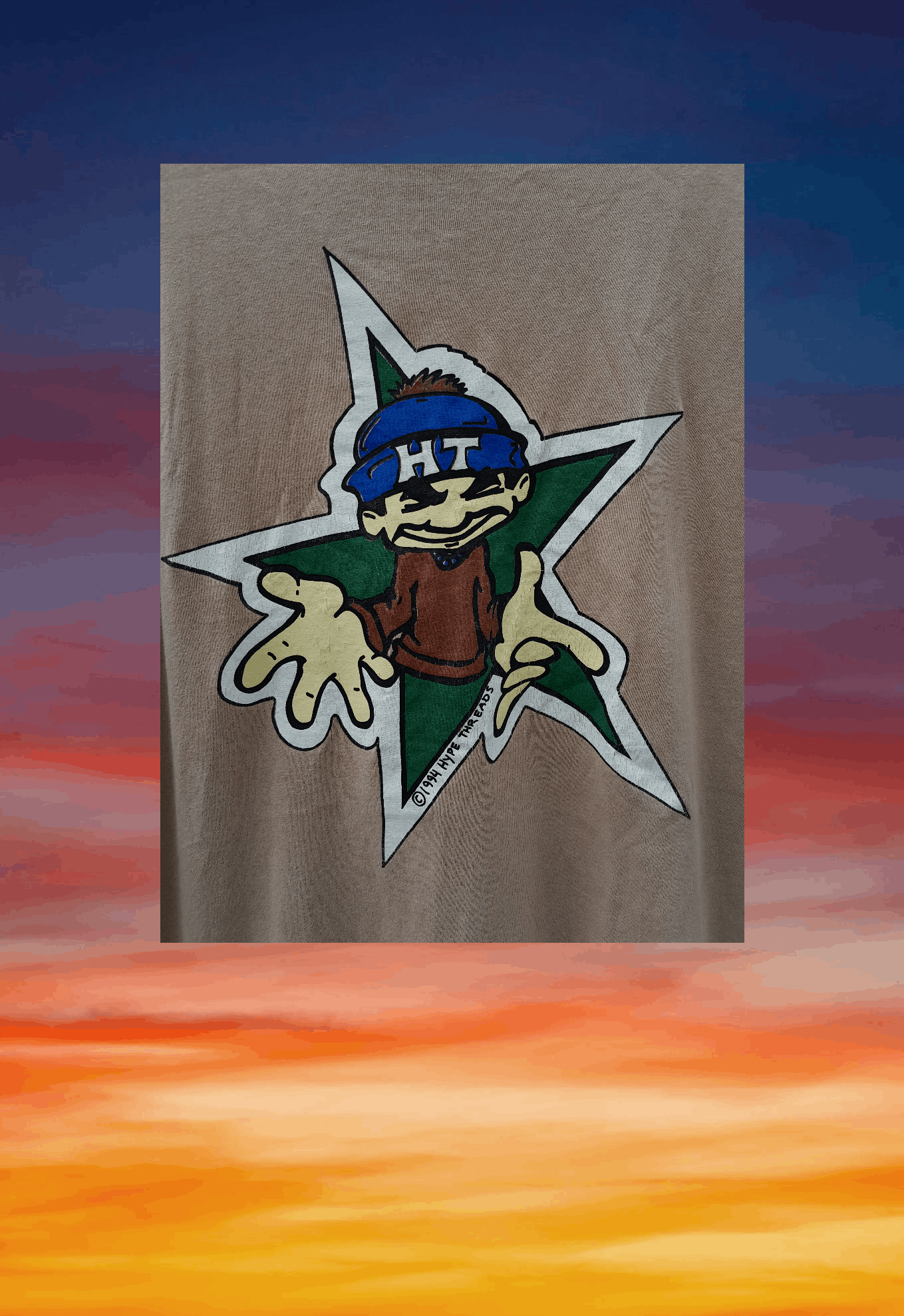 Vintage Vintage 90s HYPE THREADS Clothing skateboard t-shirt Size US L / EU 52-54 / 3 - 5 Thumbnail