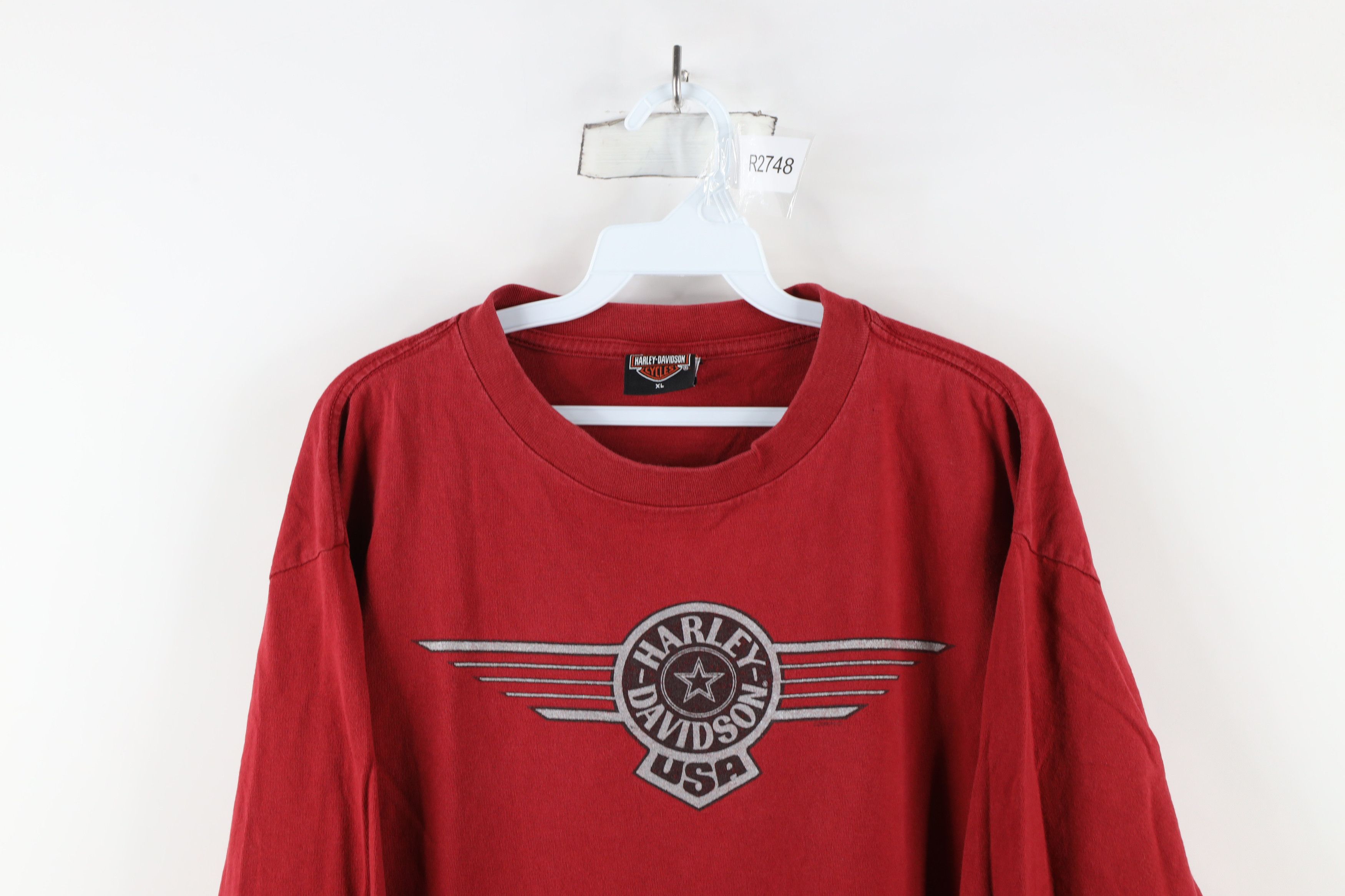 Harley Davidson × Vintage Vintage Y2K 2000 Harley Davidson Wings Long Sleeve T-Shirt Size US XL / EU 56 / 4 - 2 Thumbnail
