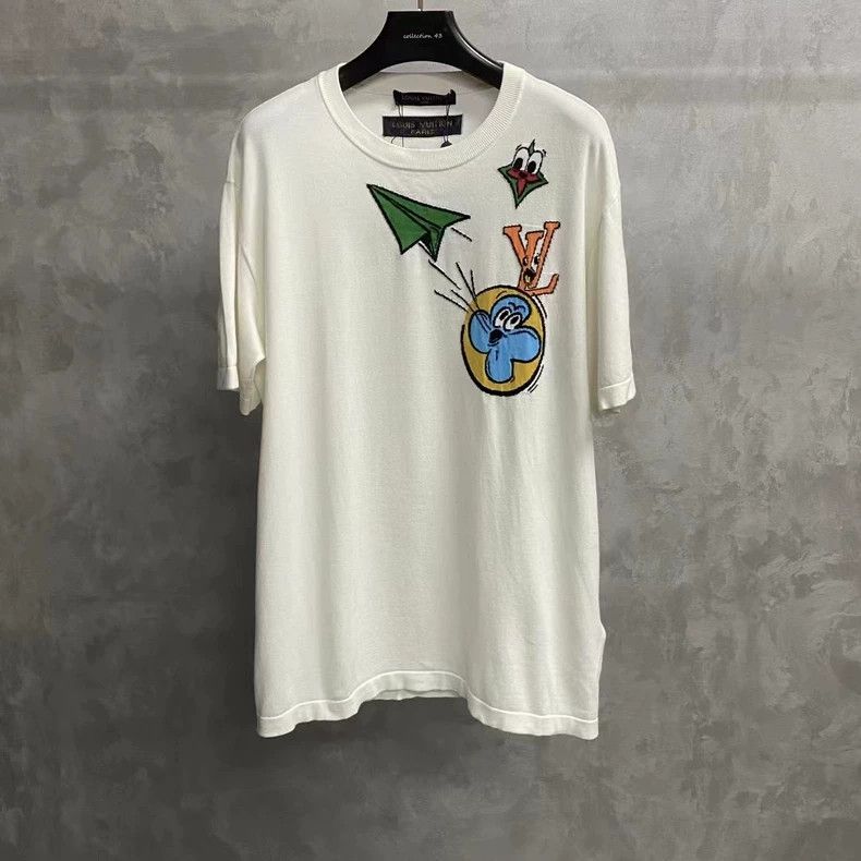 Louis Vuitton Louis Vuitton size 4l White cartoon cartoon knitted logo s Size US M / EU 48-50 / 2 - 1 Thumbnail