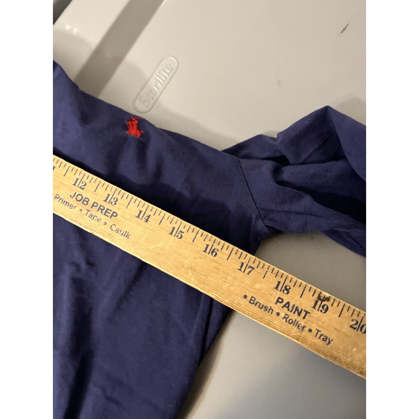 Polo Ralph Lauren VINTAGE Polo Ralph Lauren T-shirt Hoodie Long Sleeve Navy Blue Small Men Lightweight Size US S / EU 44-46 / 1 - 5 Thumbnail