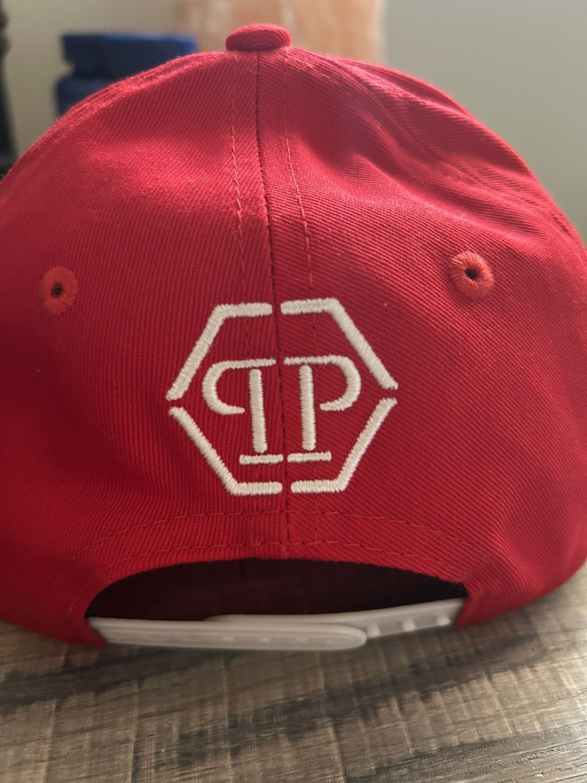 Philipp Plein Philip Plein Red Skull Hat Size ONE SIZE - 6 Thumbnail