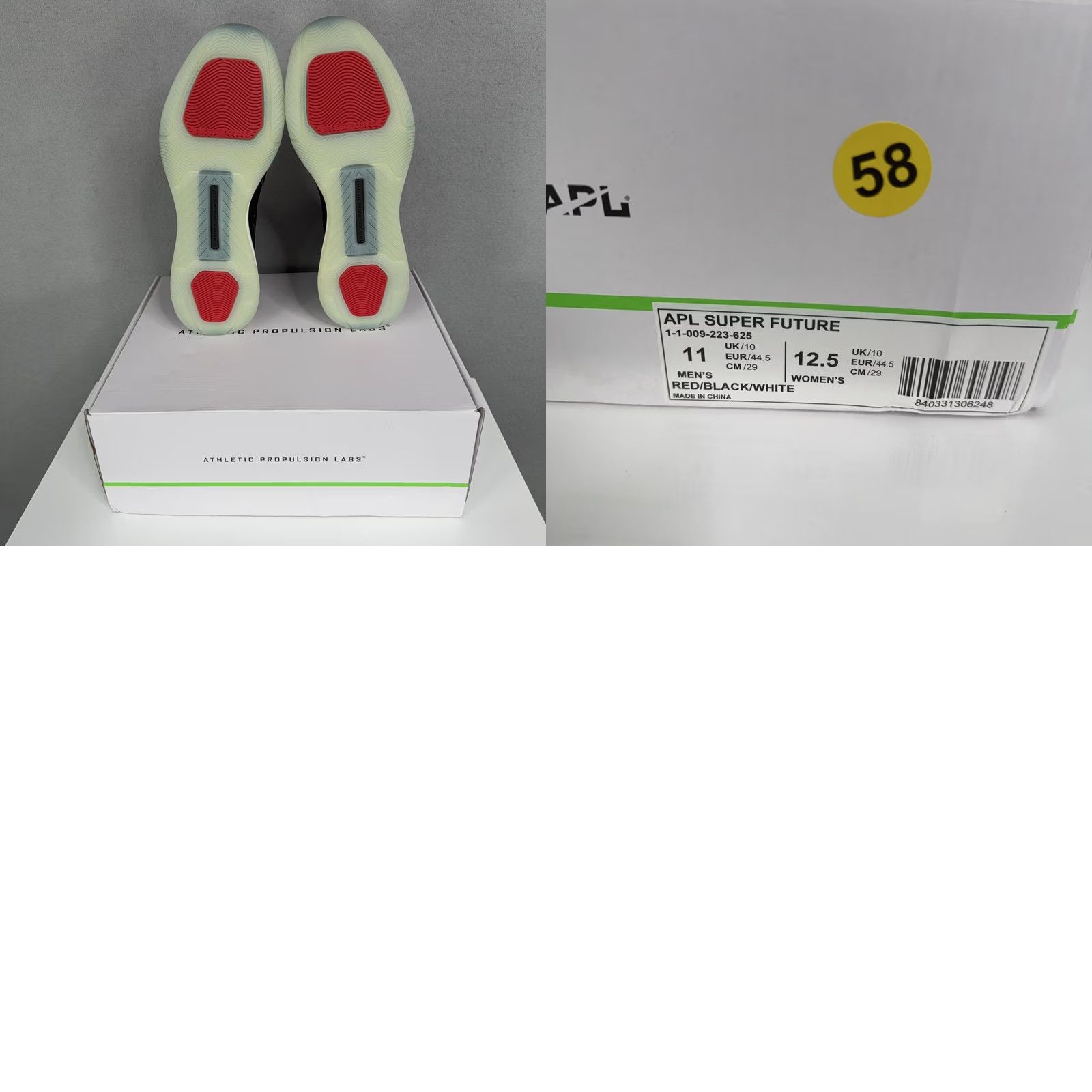 Athletic Propulsion Labs Athletic Propulsion Labs APL Super Future Shoes Mens Size 11 Red Black High Top Size US L / EU 52-54 / 3 - 8 Thumbnail