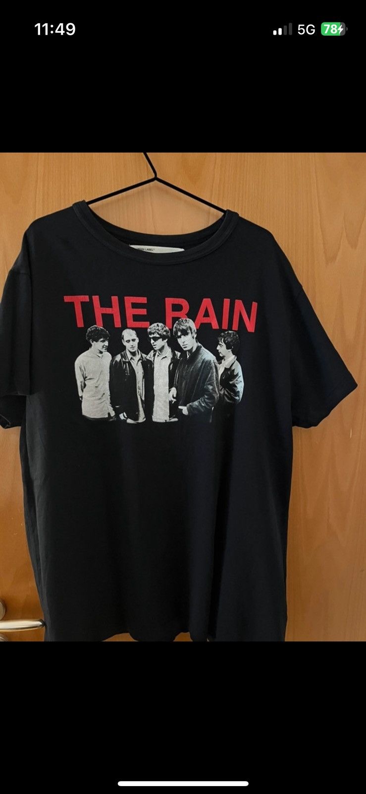 Off white the rain t shirt hotsell