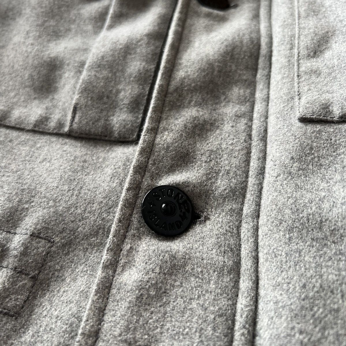 Stone Island 🔥🔥 Stone Island Grey Wool Blend Ice Jacket Size US M / EU 48-50 / 2 - 9 Thumbnail