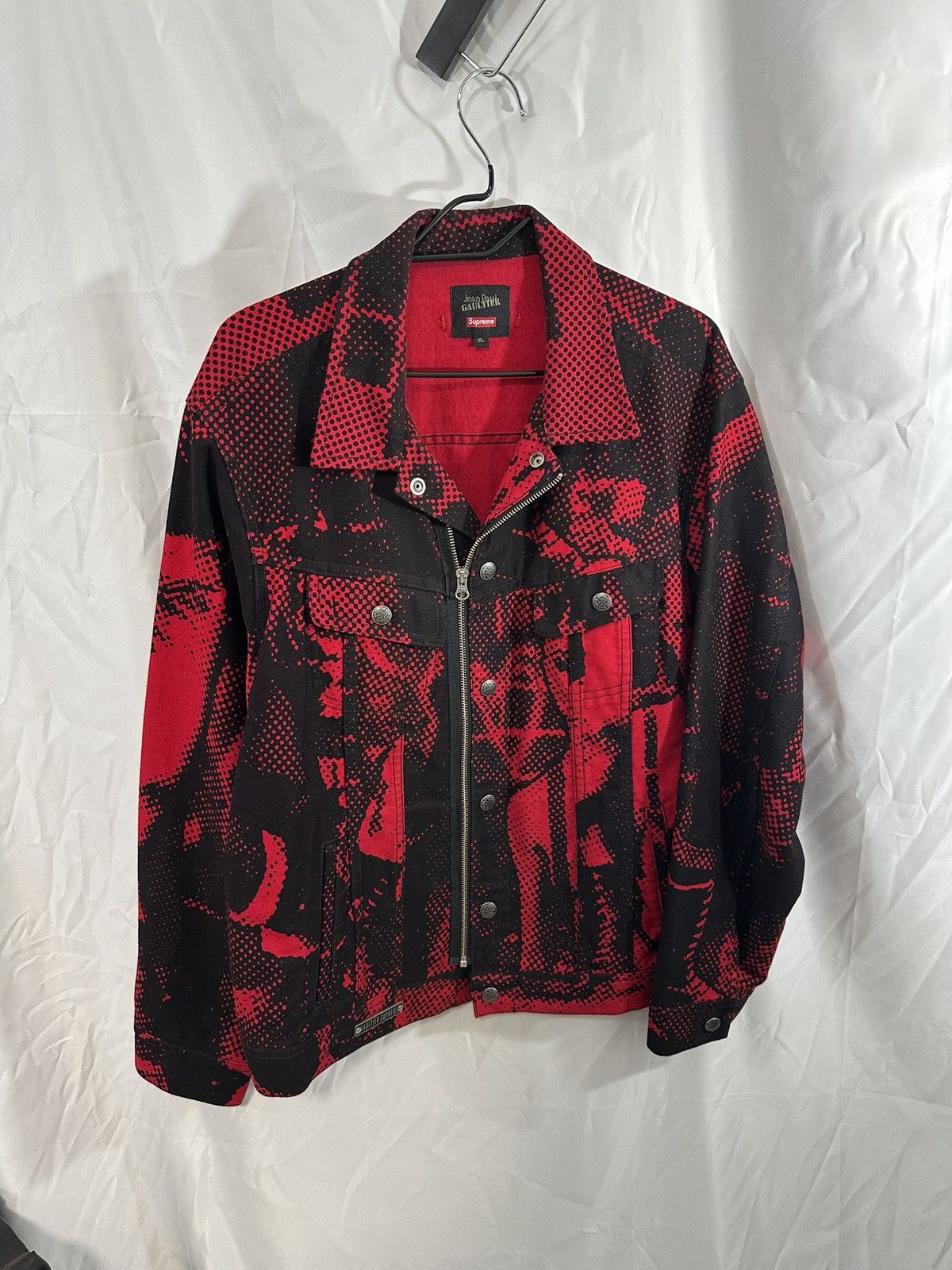 Jean Paul Gaultier × Supreme Supreme x Jean Paul Gualtier RACISM Denim Jacket Size US XL / EU 56 / 4 - 1 Thumbnail