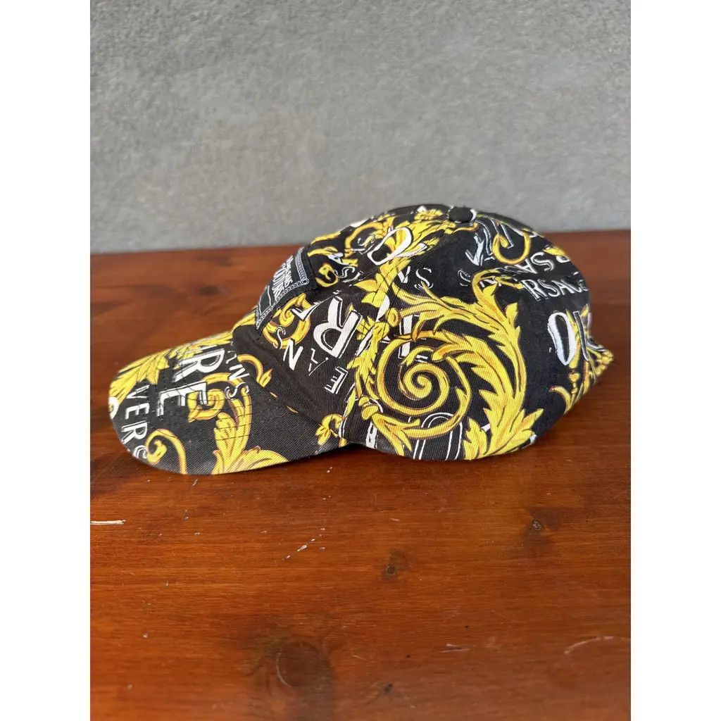Versace Jeans Couture Baroque Logo Print Cap – Graphic