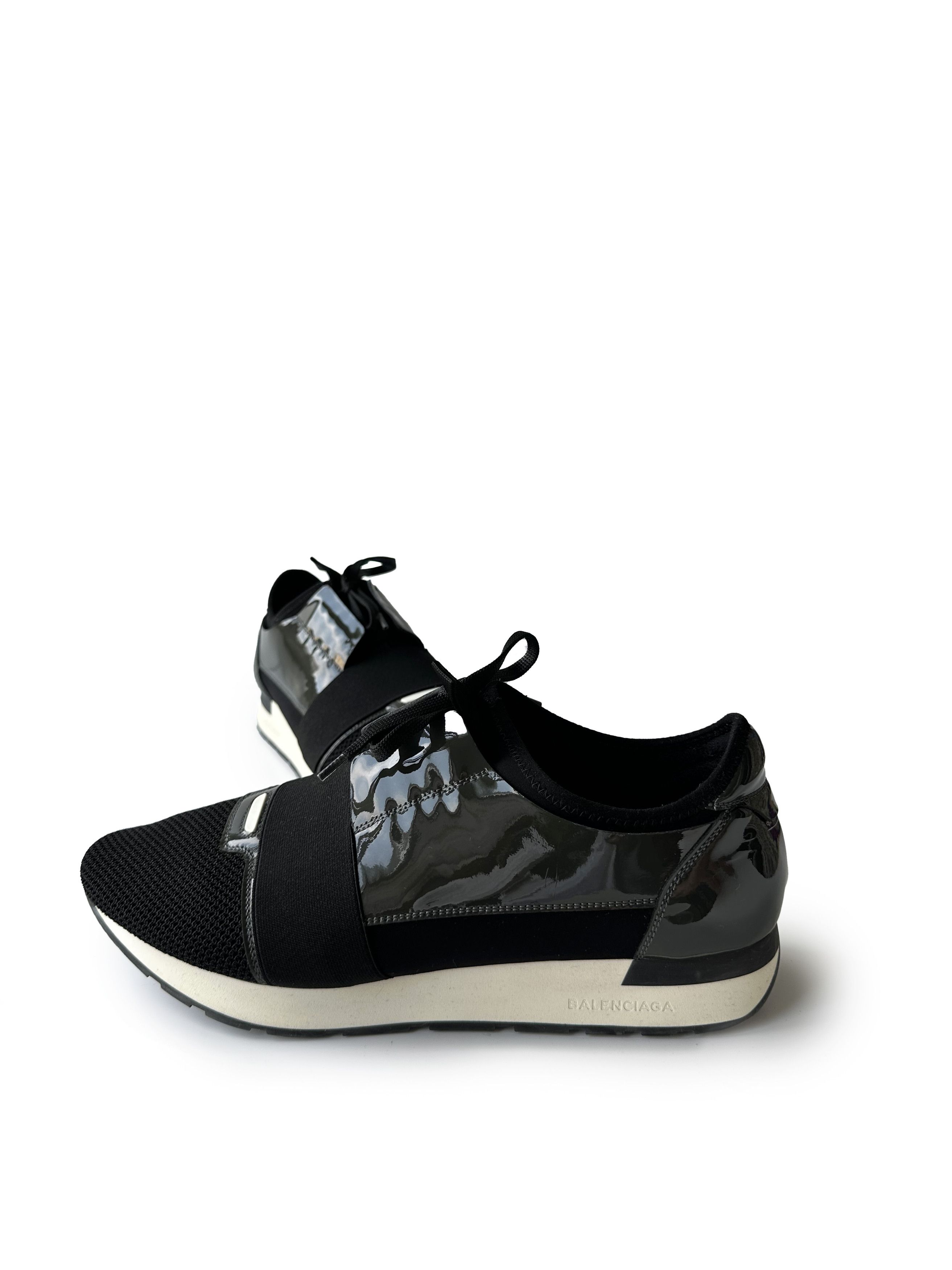 Balenciaga Balenciaga Race Runner olive/black sneakers Size US 11.5 / EU 44-45 - 5 Thumbnail