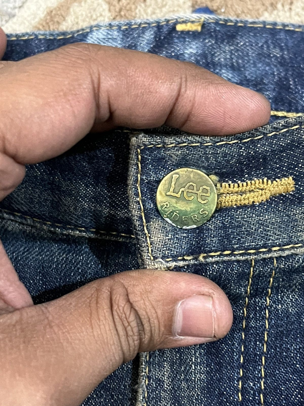 Lee Vintage Lee Rider Flare Bell Bottom Made in Nippon Denim Size US 31 - 10 Thumbnail
